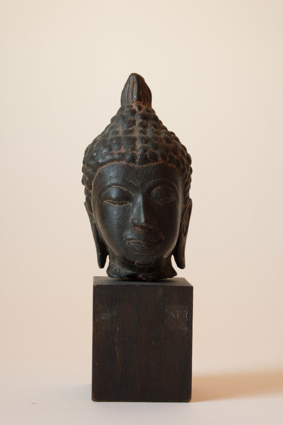 Piccola testa di Buddha (scultura, opera isolata) - ambito thailandese (inizio/ fine XIV-XV)