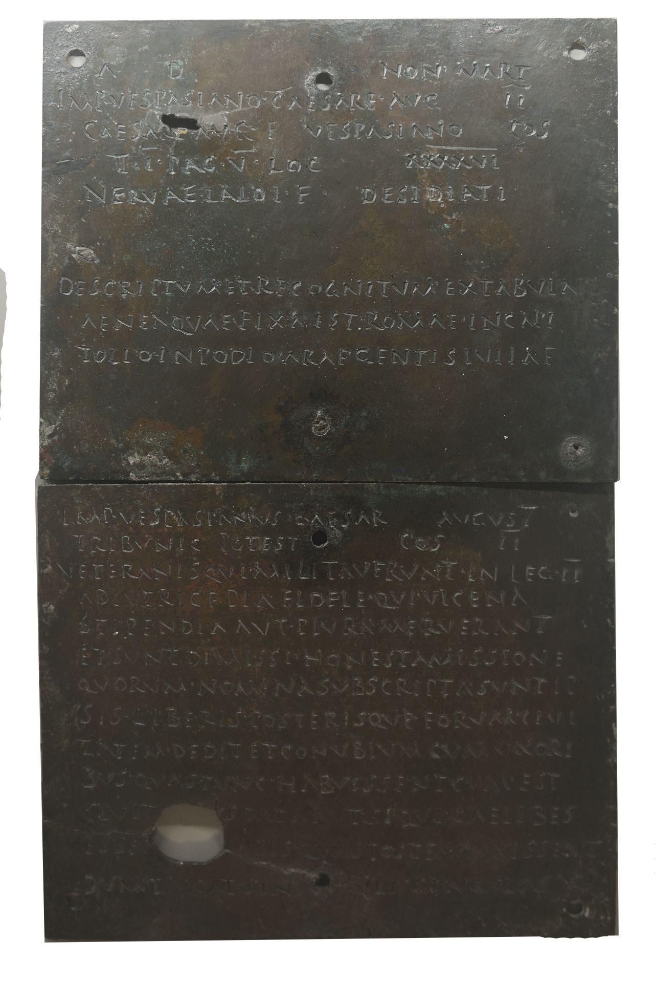 lastra con iscrizione (terzo quarto I sec. d.C)