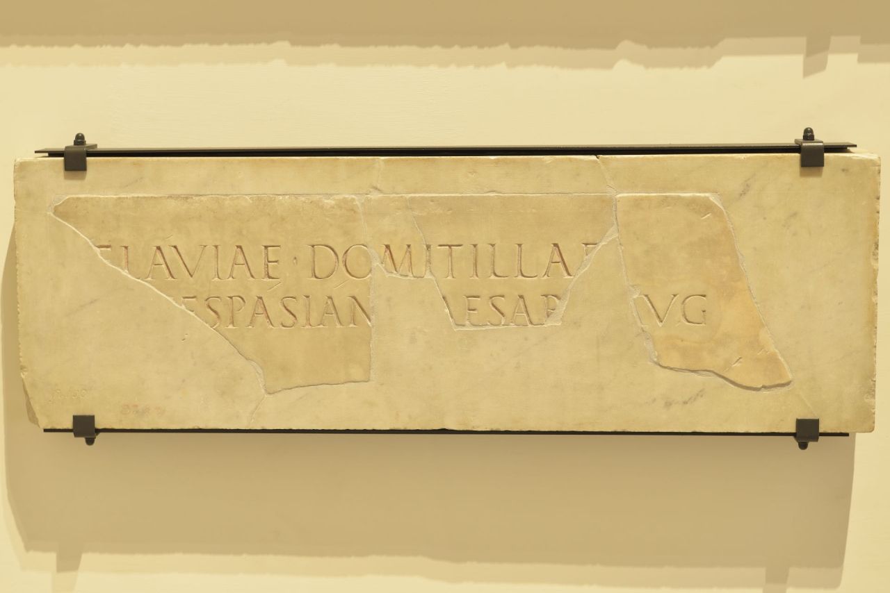 lastra con iscrizione (seconda metà sec. I d.C)