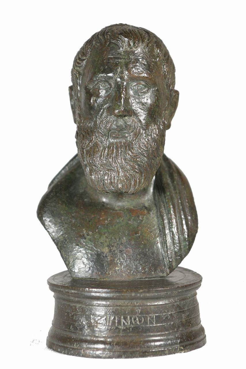 Zenone di Cizio (busto/ maschile) - produzione campana (?) (terzo quarto sec. I a.C)