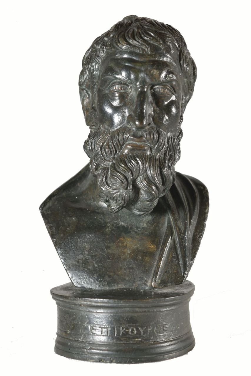 Epicuro (busto/ maschile) - produzione campana (?) (terzo quarto sec. I a.C)