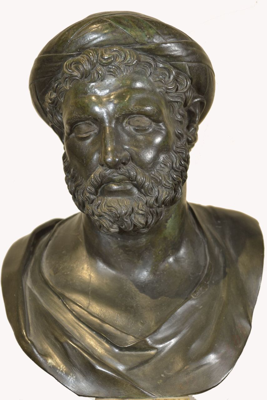 Pitagora (busto/ maschile) - produzione campana (?) (terzo quarto sec. I a.C)
