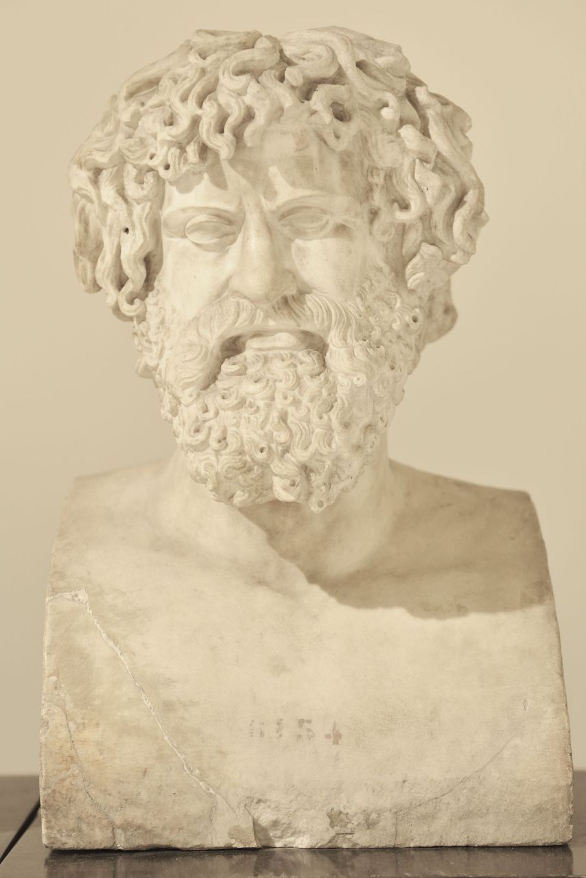 filosofo cinico (erma maschile) - produzione campana (?) (terzo quarto sec. I a.C)