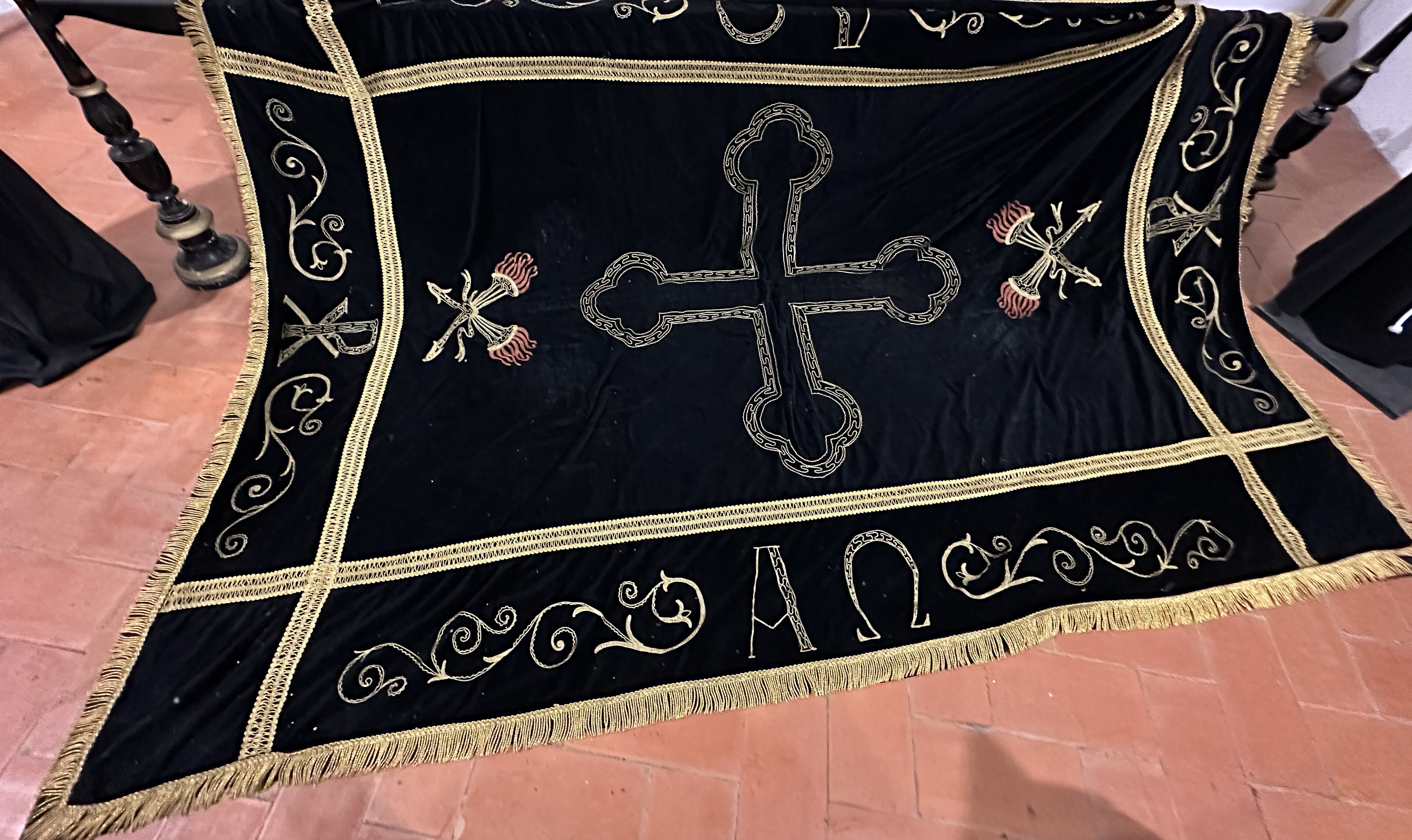 tappeto da preghiera di ignoto (attribuito) - ambito viterbese (metà XIX)