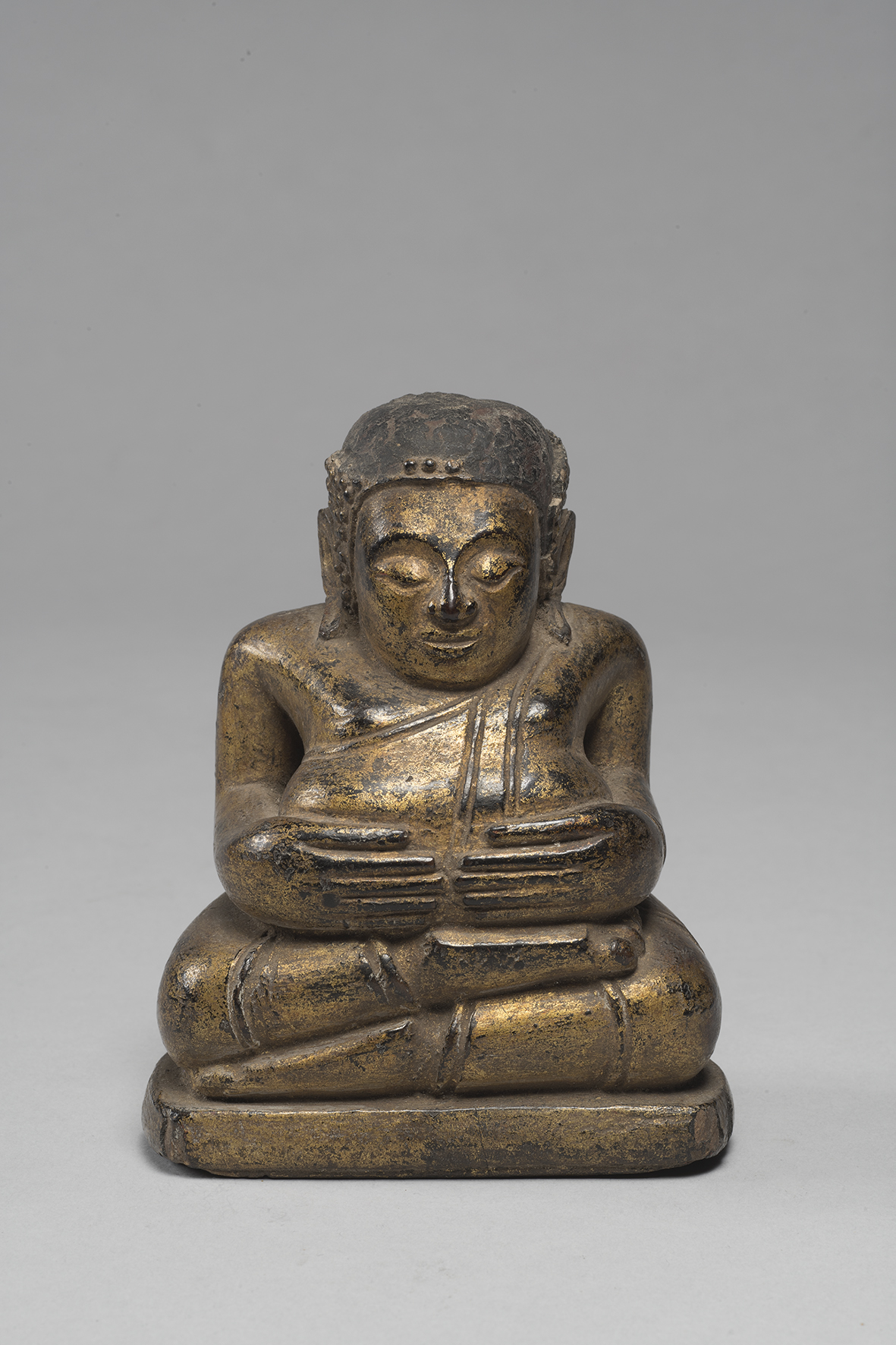 statuina buddhista raffigurante Phra Sangkrachai (scultura) - ambito siamese (seconda metà XIX)