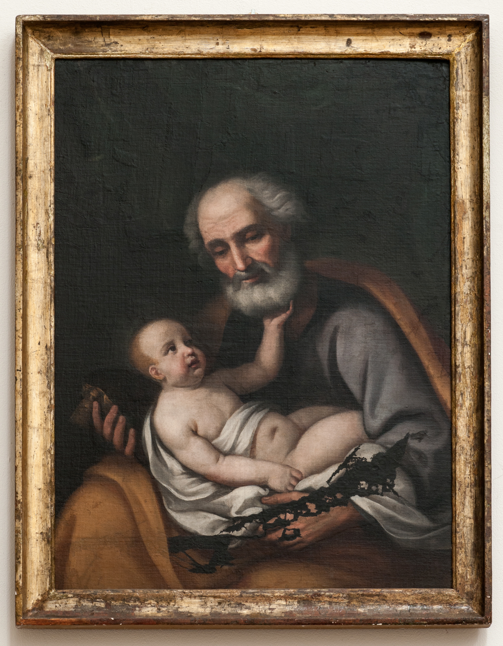 San Giuseppe col Bambino (dipinto, opera isolata) - ambito siciliano (XVIII)
