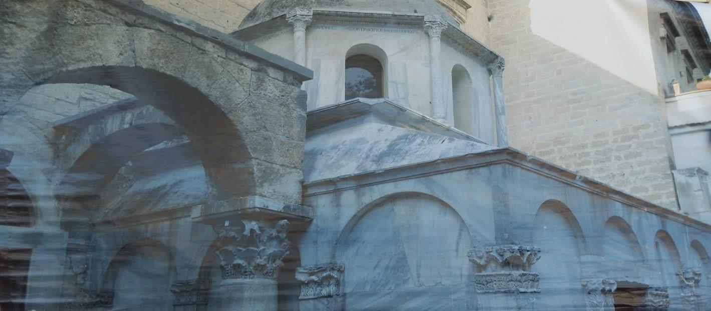 mausoleo di Boemondo d'Altavilla (fondale - teatrale) - ambito pugliese (XXI)