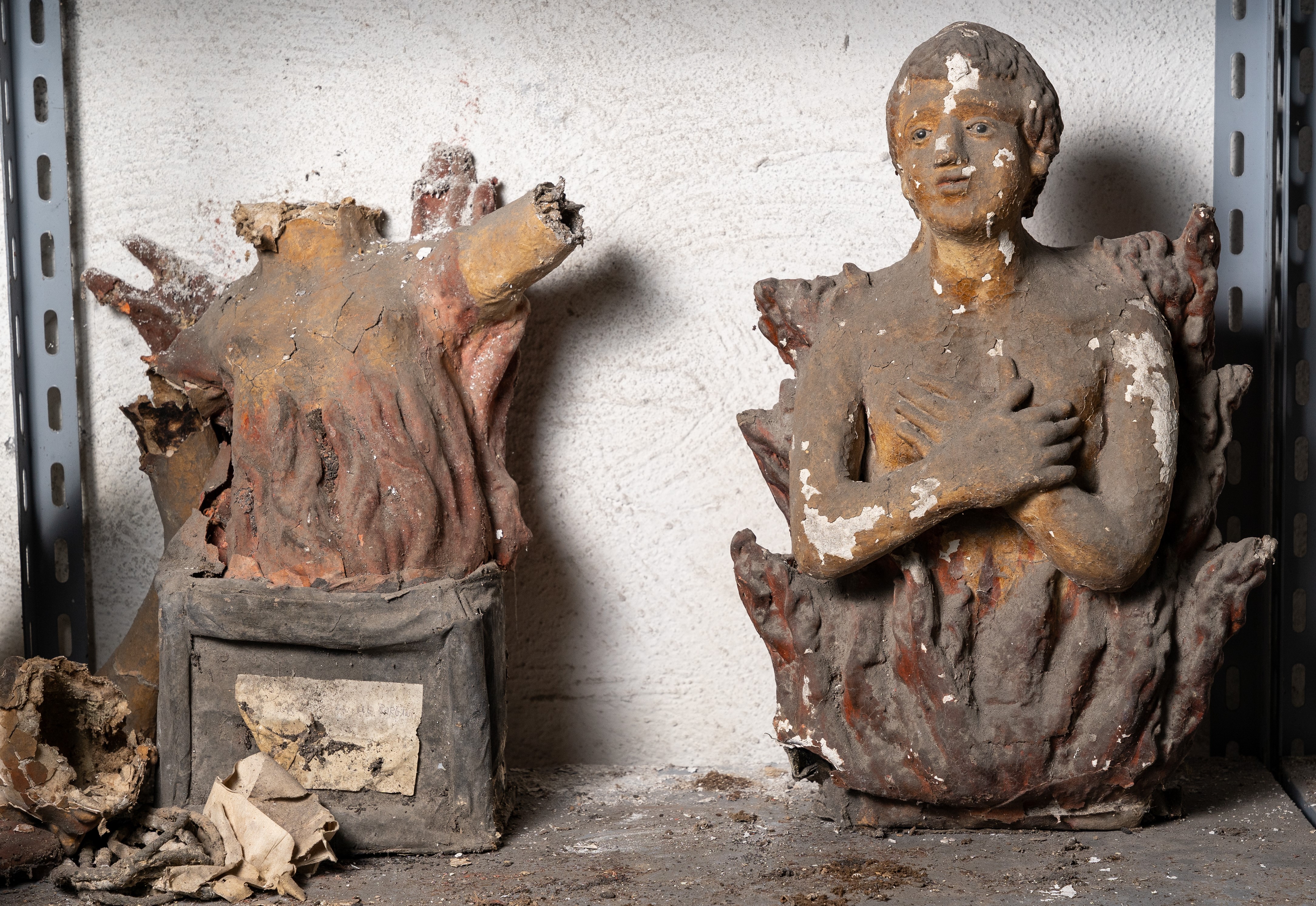 Anime purganti (scultura, elemento d'insieme) - bottega napoletana (seconda metà XVIII)