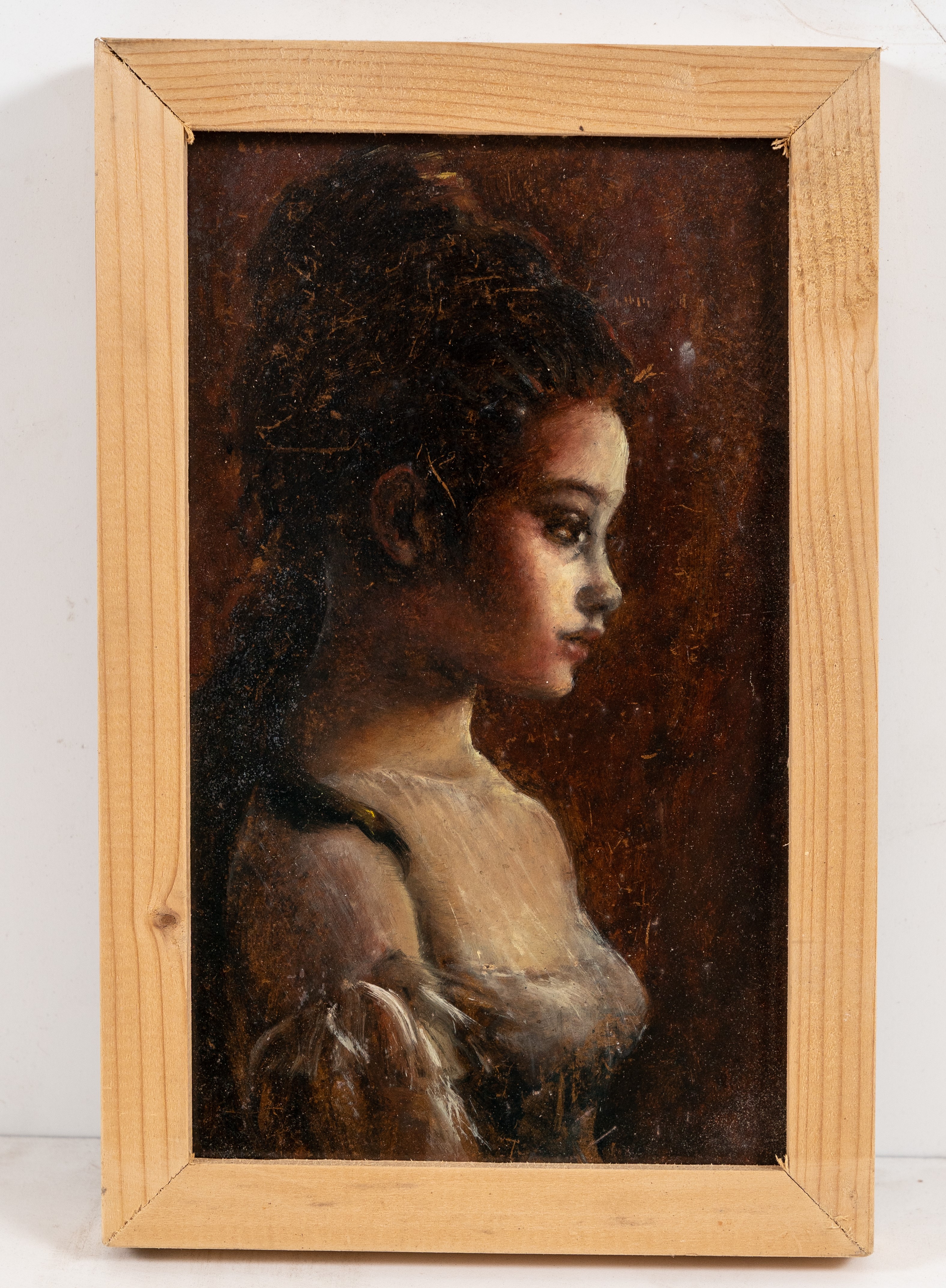 Profilo velato, Profilo velato (dipinto, opera isolata) - ambito Italia centro-settentrionale (seconda metà XX)