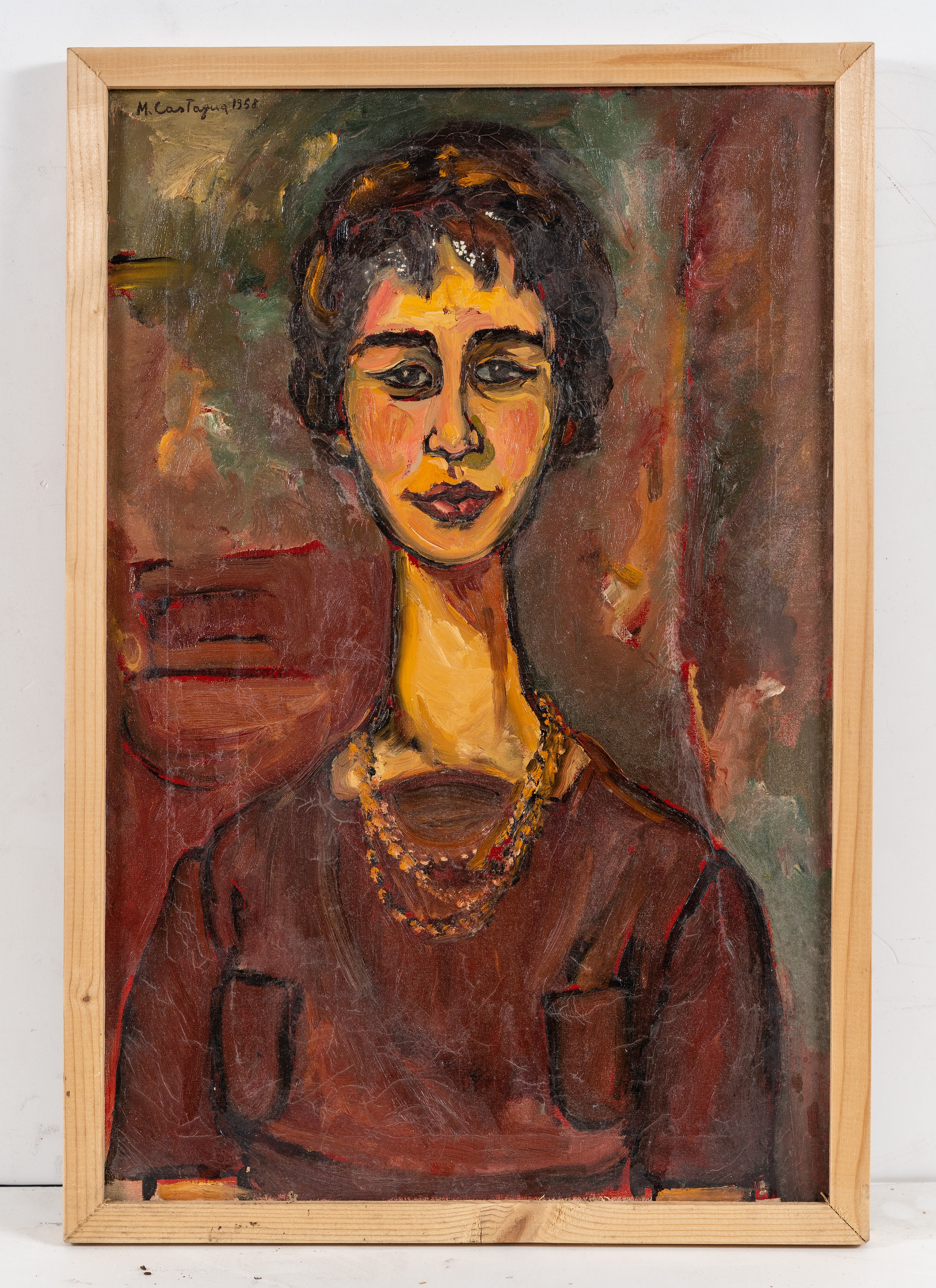 Loredana, figura femminile (dipinto, opera isolata) - ambito Italia centro-settentrionale (seconda metà XX)