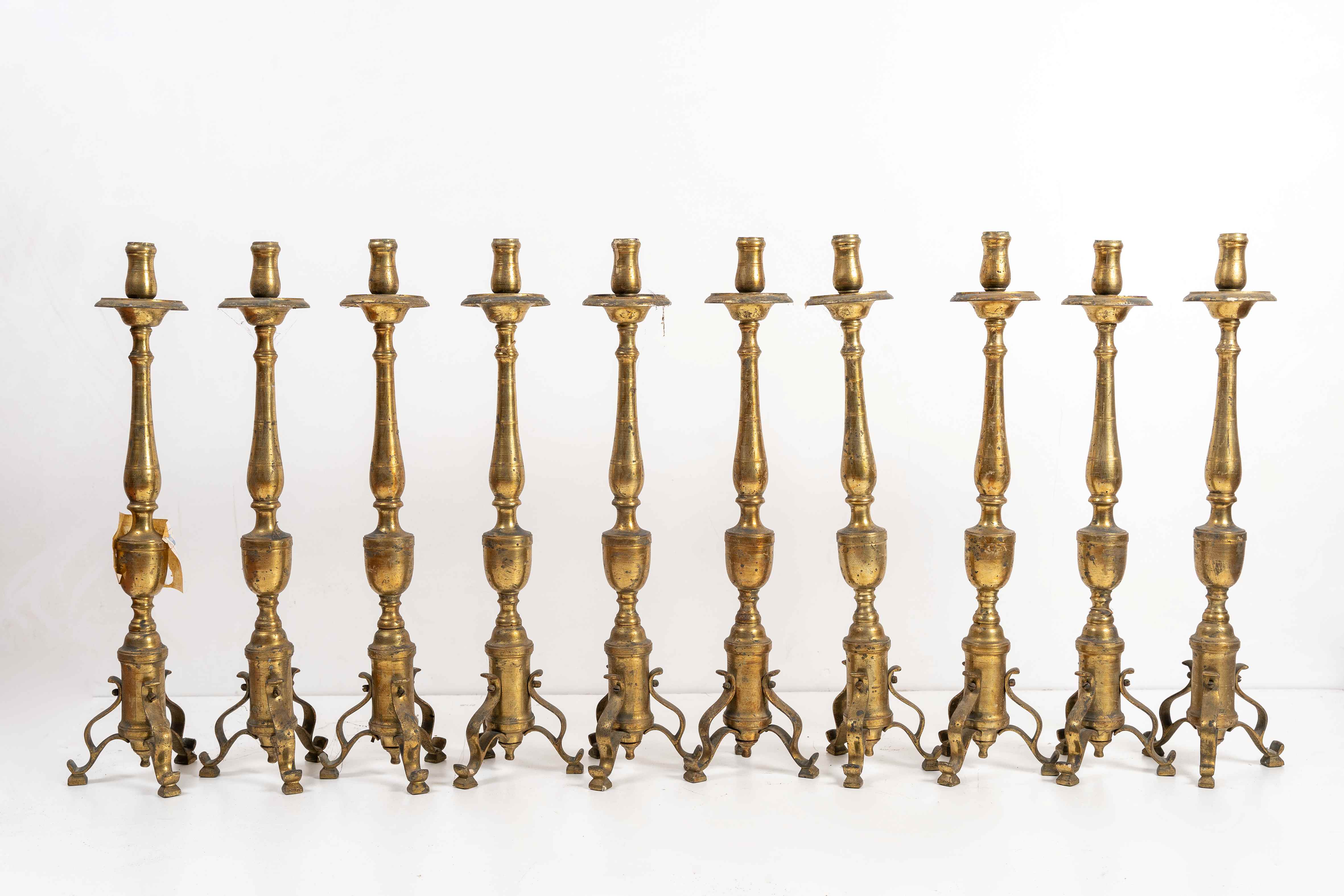 candeliere (candeliere d'altare, serie) - ambito Italia centro-meridionale (XX)