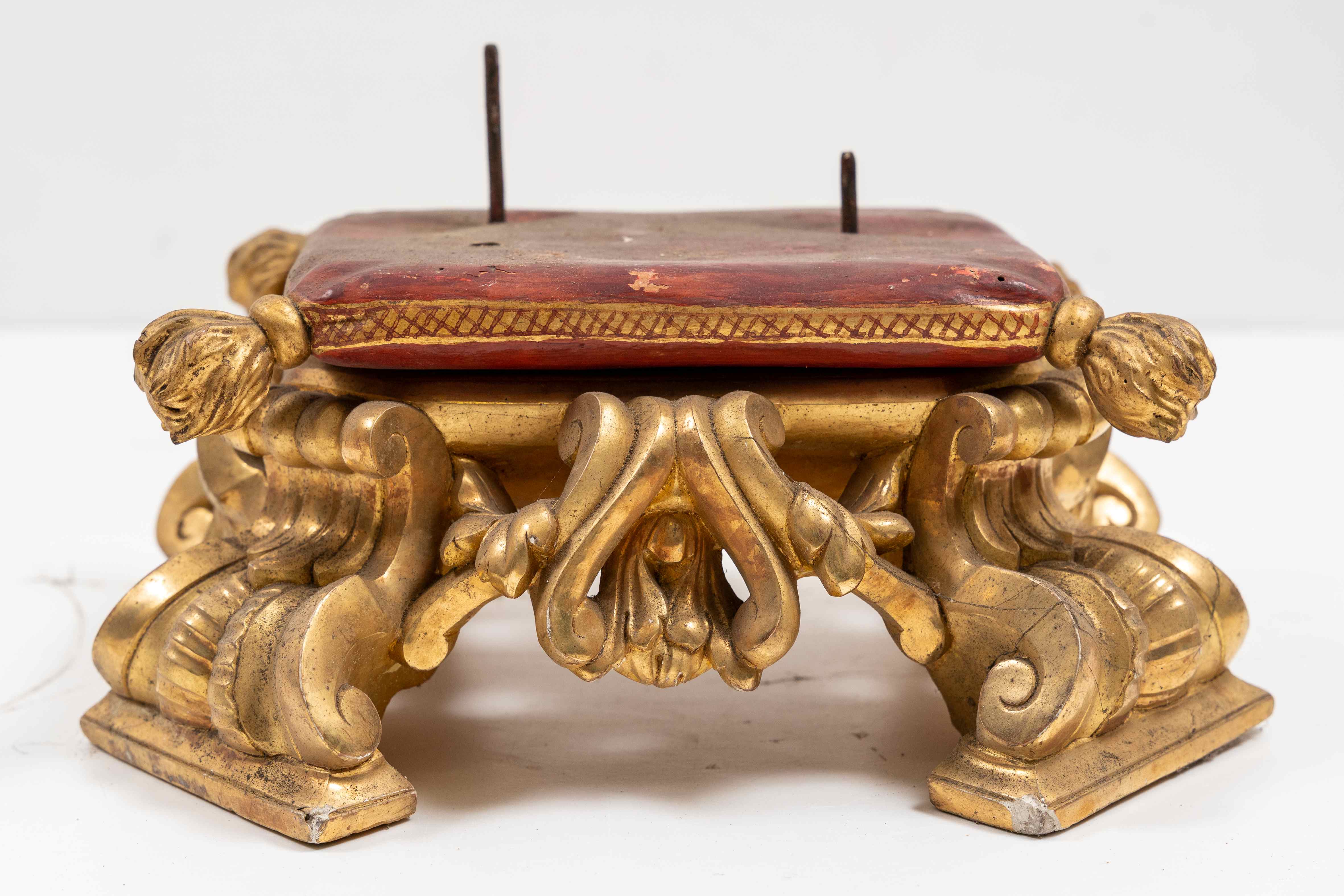 base di scultura, elemento d'insieme - manifattura napoletana (prima metà XX)