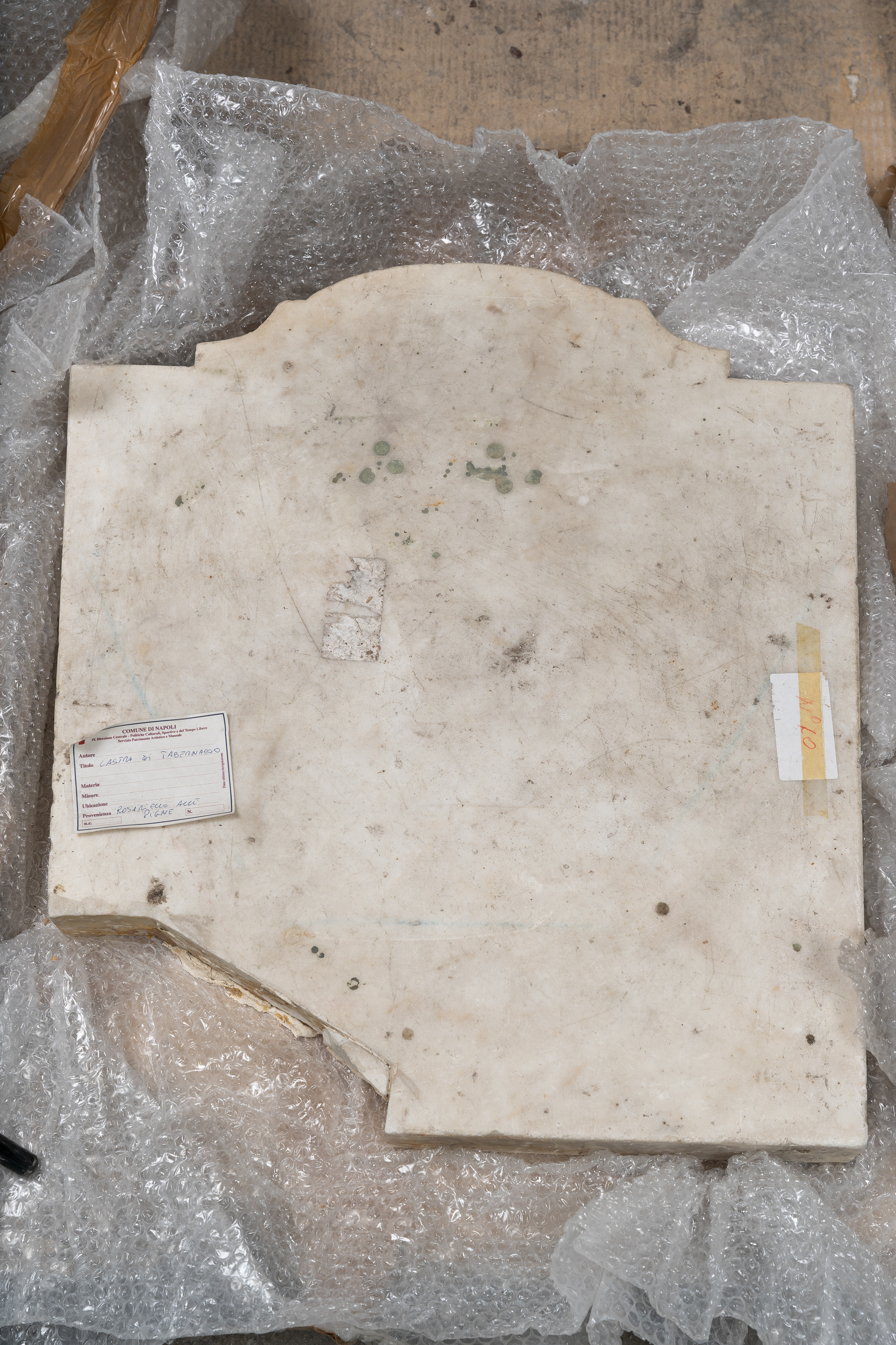 lastra, elemento d'insieme - ambito Italia centro-meridionale (seconda metà XVIII)