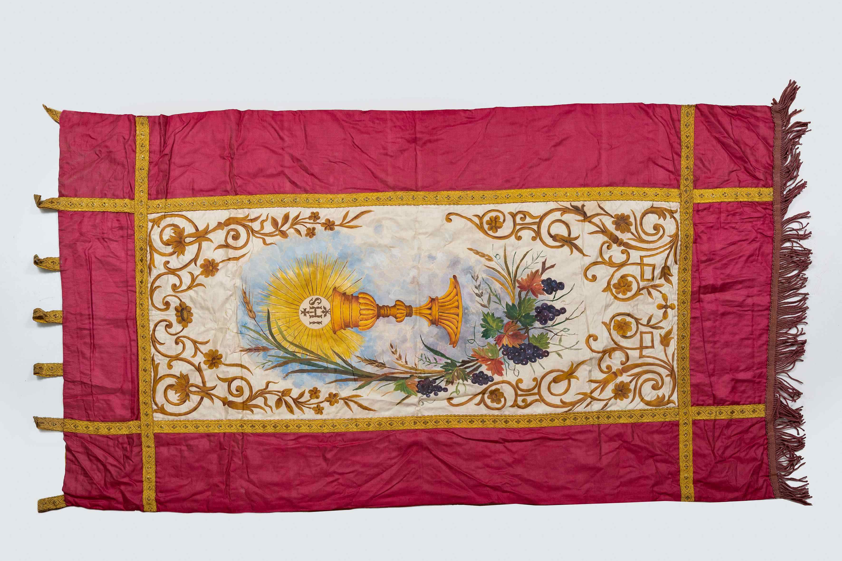 stendardo processionale, opera isolata - produzione Italia meridionale (XX)