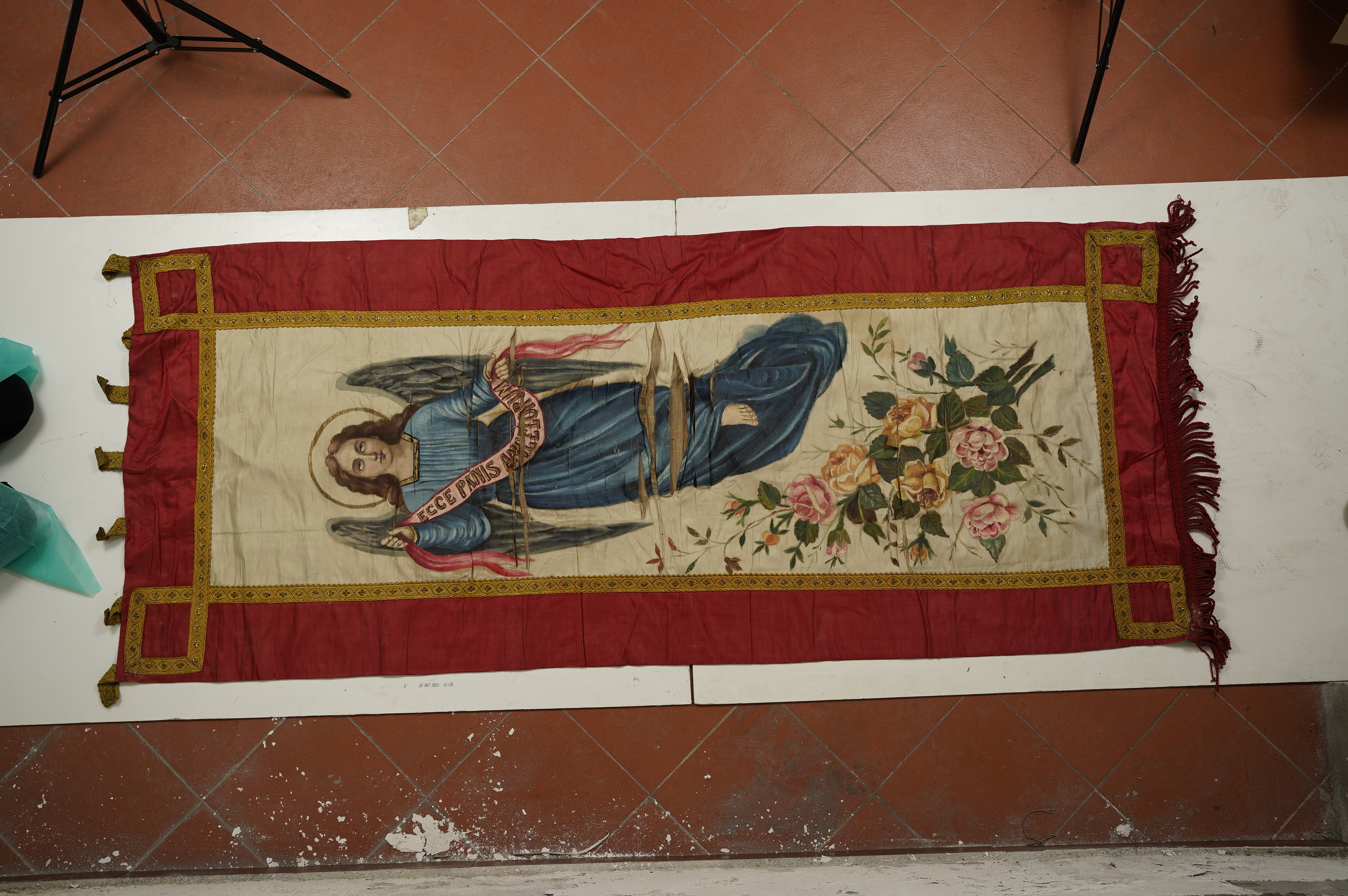 Stendardo Angelo, Stendardo (stendardo processionale) - bottega napoletana (secondo quarto XX)