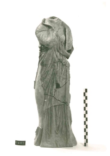 Figura femminile "tanagrina" (statuetta/ femminile) - italiota (SECOLI/ III a.C)