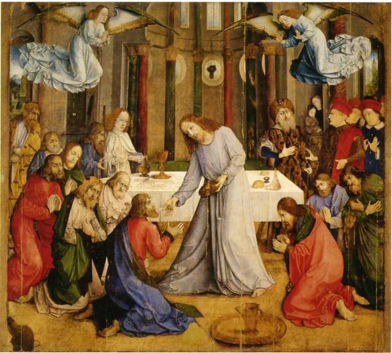 Comunione degli apostoli (dipinto) di Giusto di Gand (attribuito), Berruguete Pedro (sec. XV)