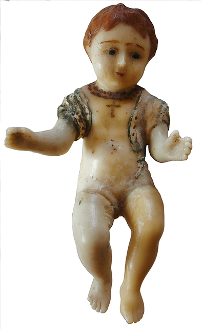 Bbamminieddu (Ceroplastica, devozionale, RITUALITÀ/ OGGETTI DEVOZIONALI) di Mazzerbo, Vincenzo (bottega) - Produzione artigianale