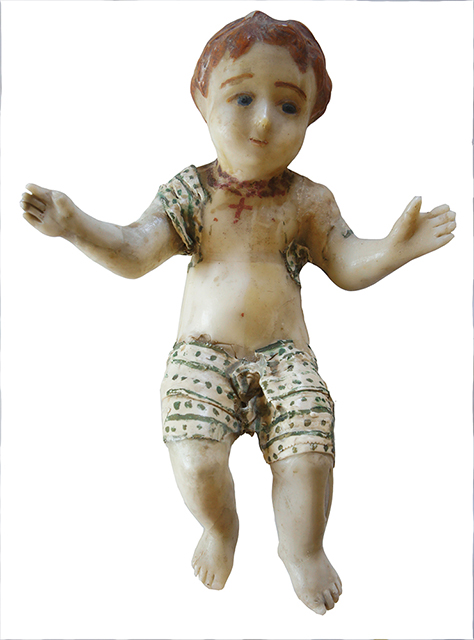 Bbamminieddu (Ceroplastica, devozionale, RITUALITÀ/ OGGETTI DEVOZIONALI) di Mazzerbo, Vincenzo (bottega) - Produzione artigianale