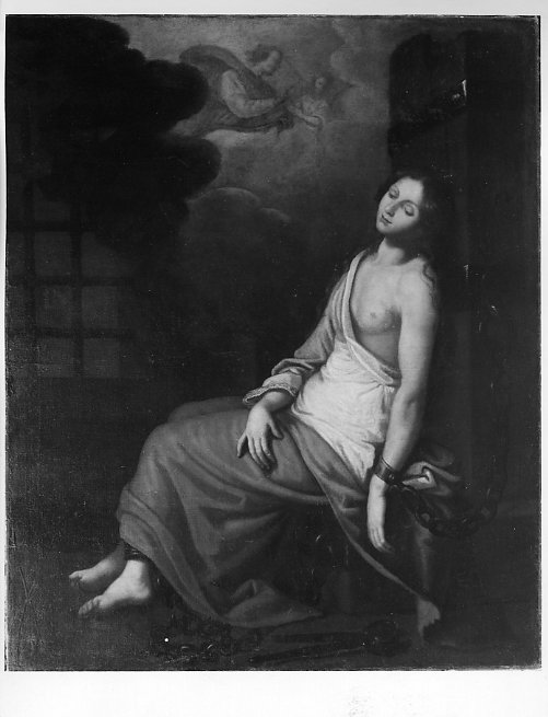 Sant'Agata in carcere (dipinto) di Passeri Giuseppe (attribuito) - ambito romano (ultimo quarto sec. XVII)