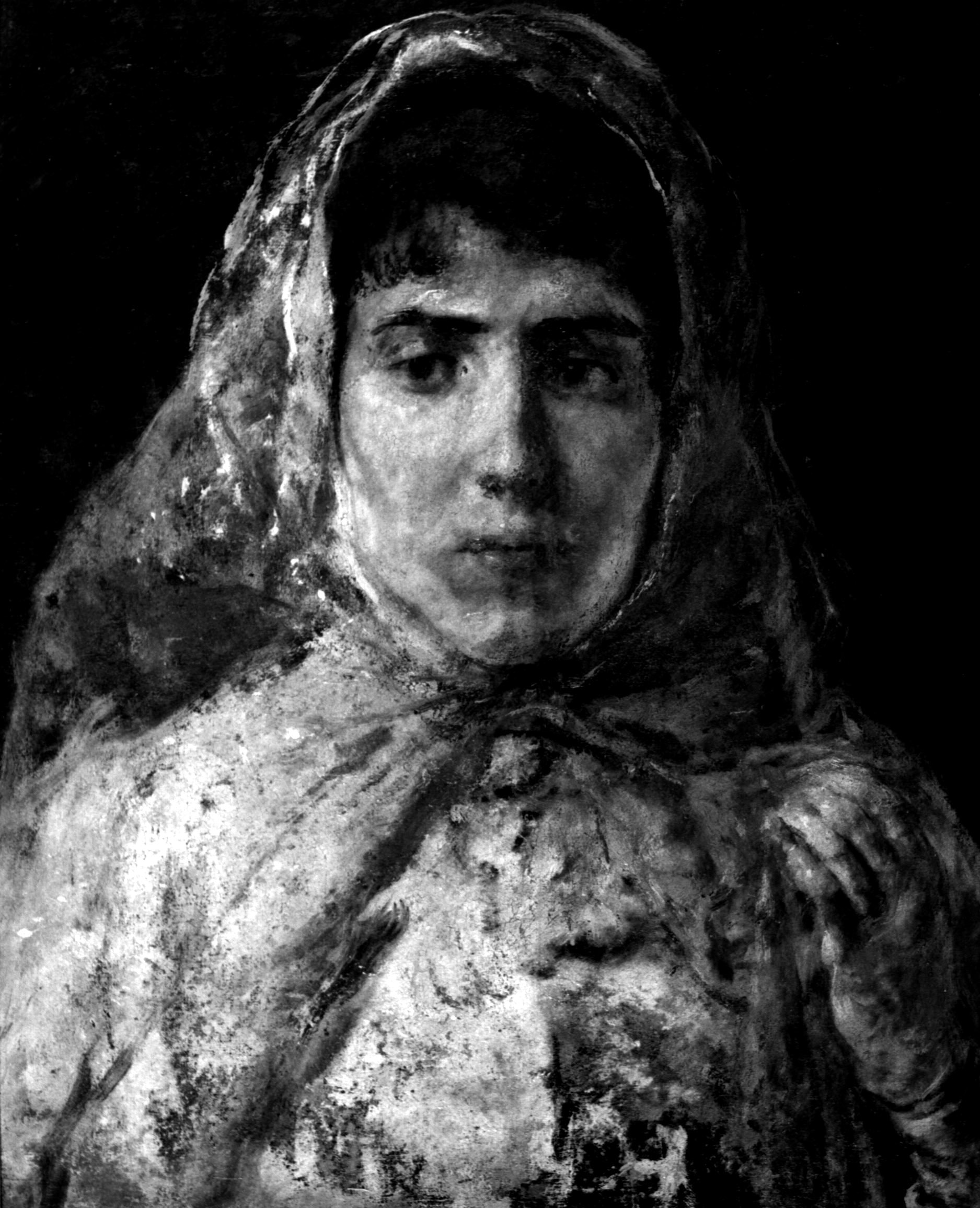 Ritratto di signora, busto figura femminile (dipinto, opera isolata) di Bianchi Mosè (sec. XIX)