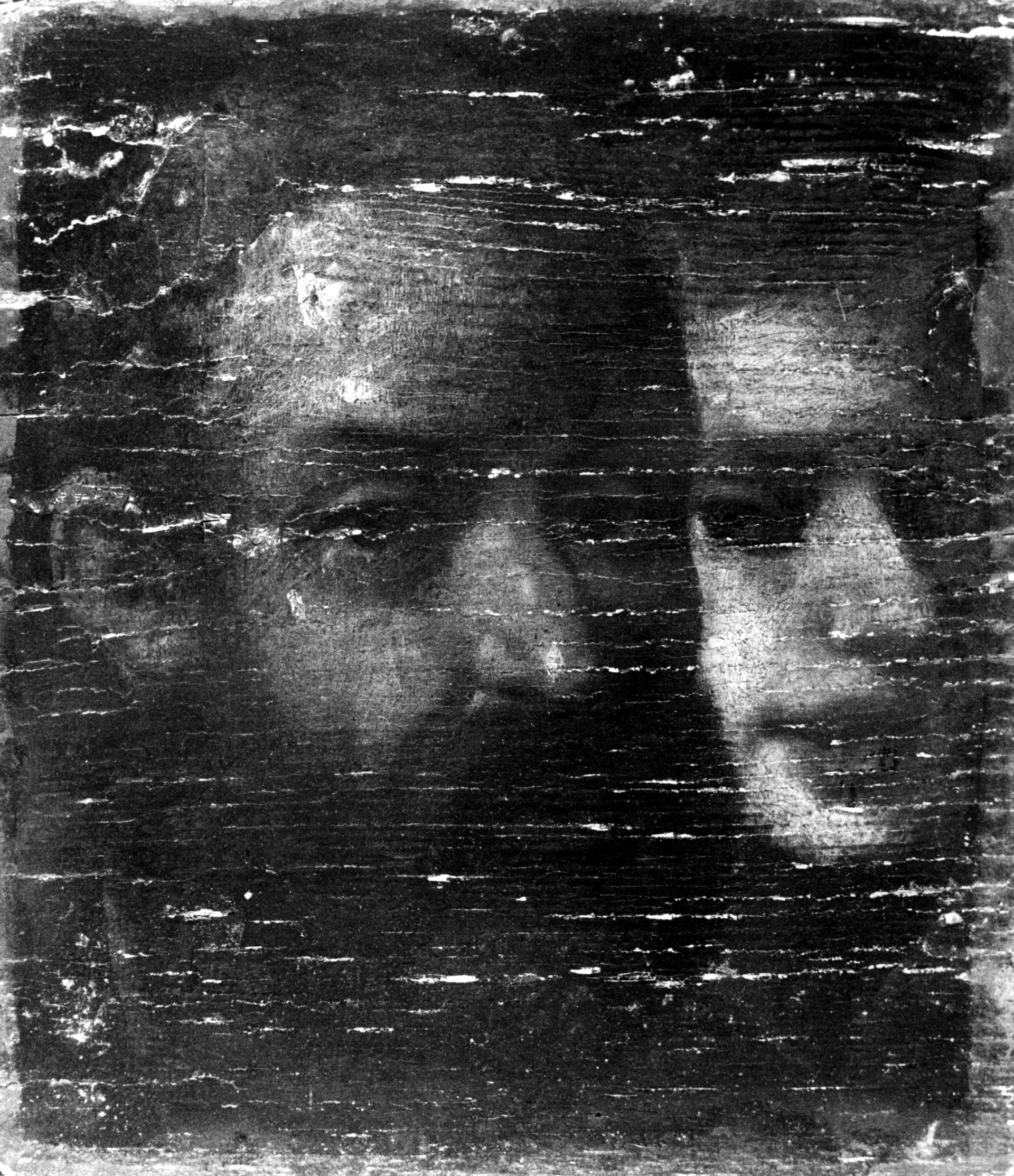 Due teste virili, testa di vecchio e testa di vecchio con barba (dipinto, opera isolata) di autore ignoto (sec. XVII)