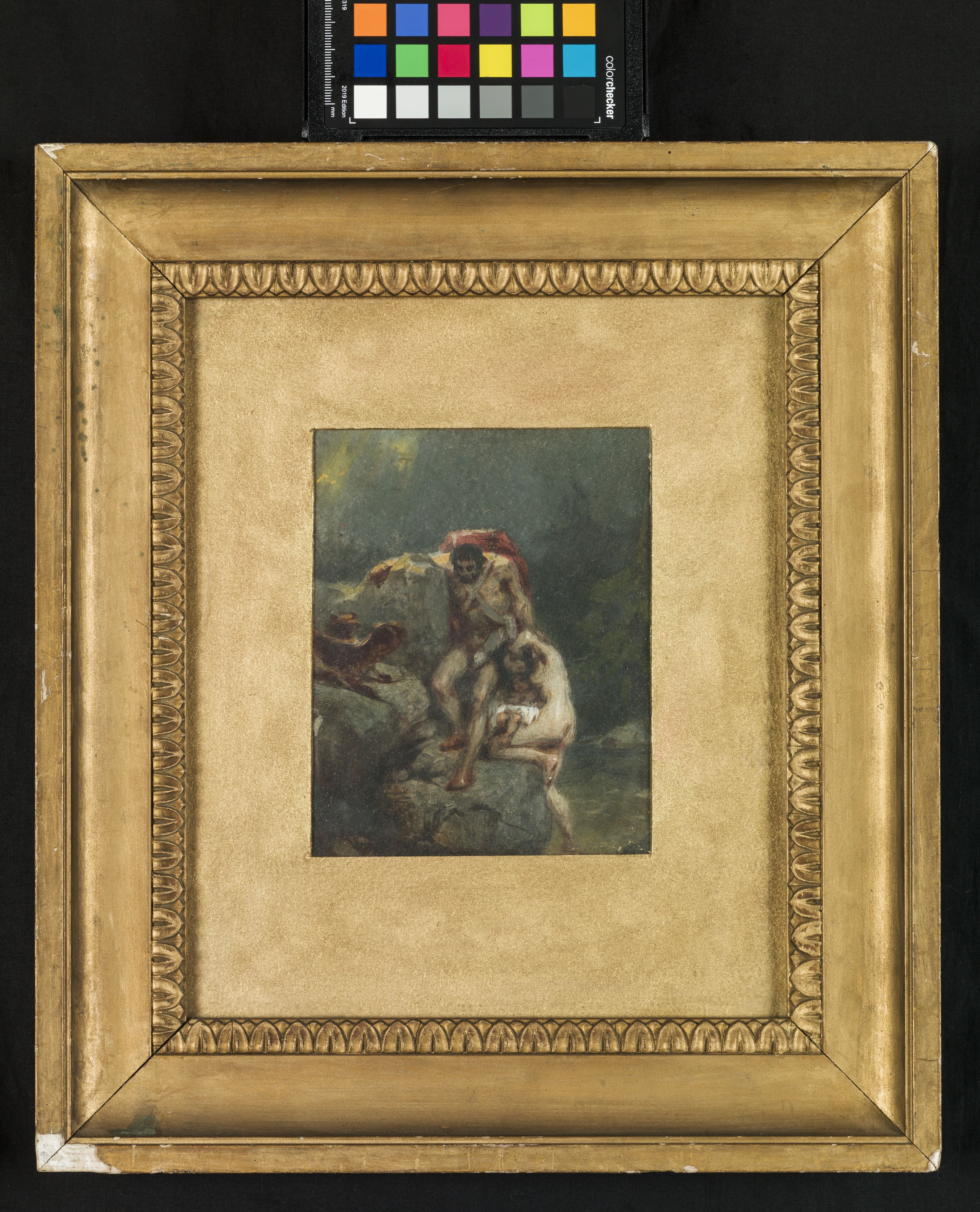 Scena mitologica, scena mitologica (dipinto, serie) di Scattola Domenico (sec. XIX)