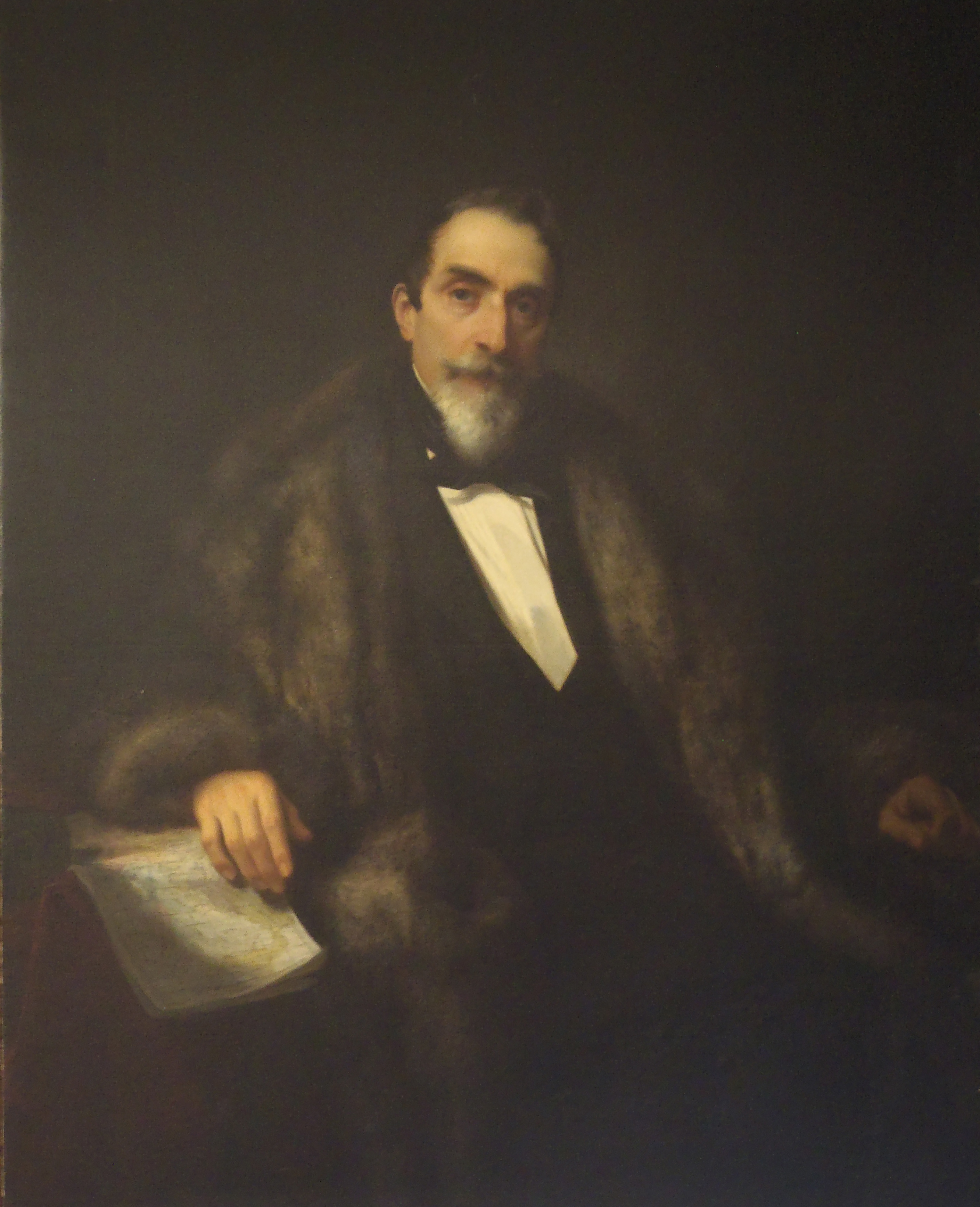 Ritratto di Giuseppe Camploy, ritratto maschile seduto (dipinto, opera isolata) di Carlini Giulio (sec. XIX)