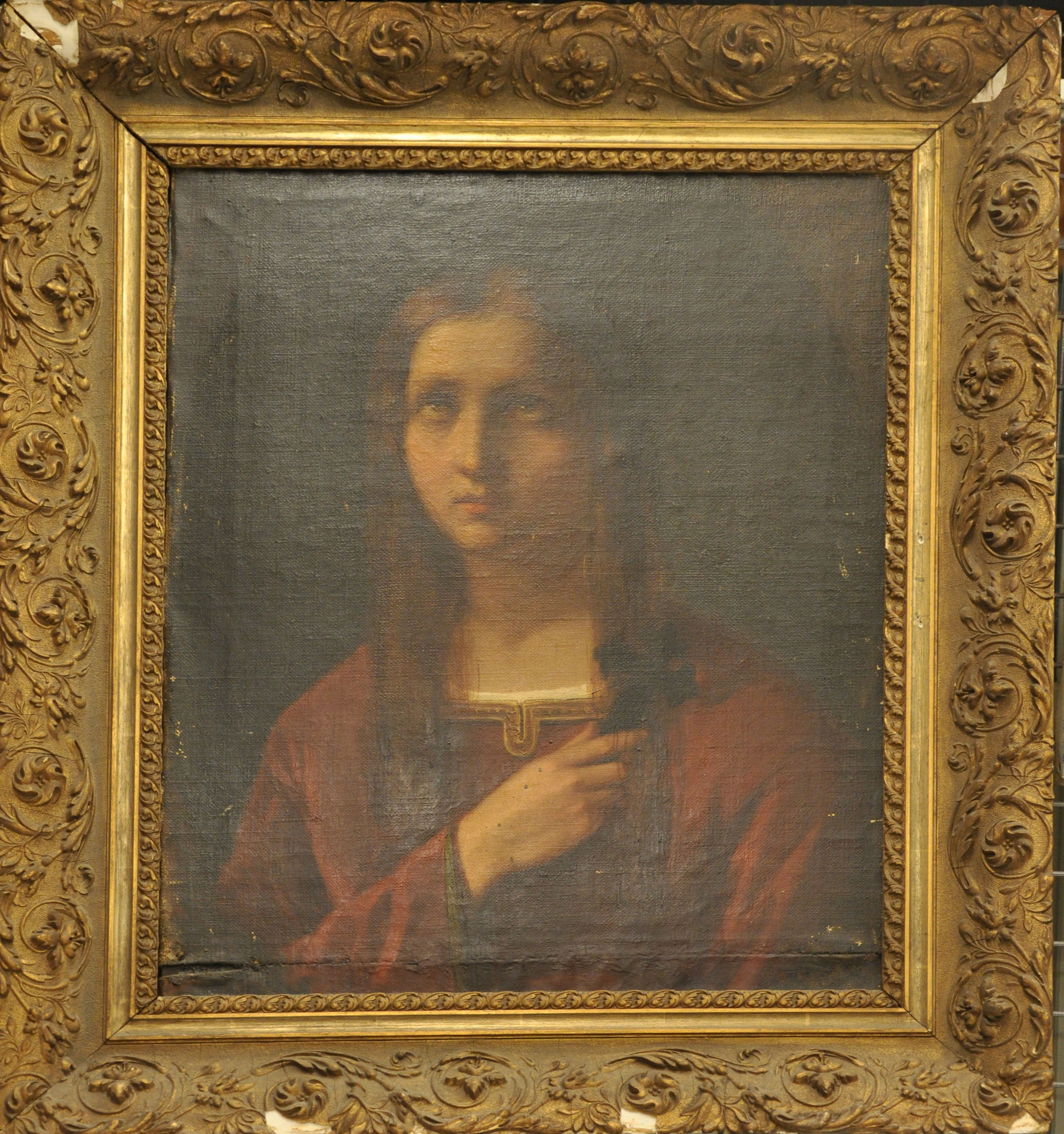 La Rassegnazione, figura femminile (dipinto, opera isolata) di Rizzi Lorenzo - Italia nord-orientale (sec. XIX)