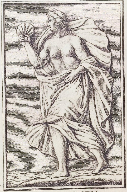 Figura femminile incedente su onde (rilievo, opera isolata) - ambito non noto (XVII)