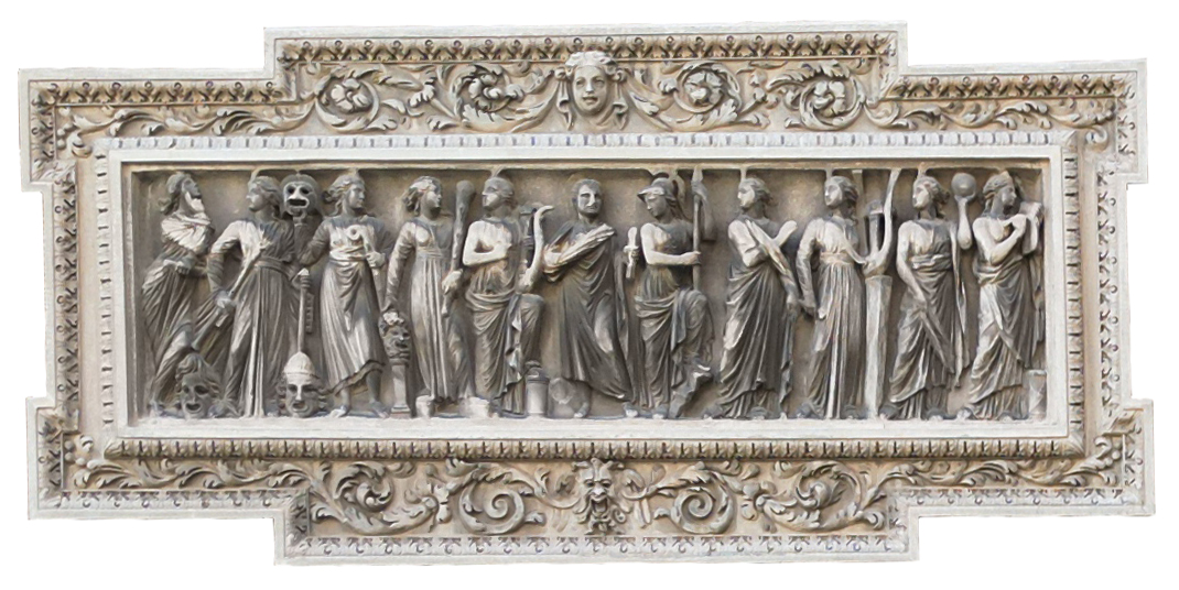 Personaggi: defunto; Atena; nove muse (rilievo, opera isolata) - ambito non noto (XVII)