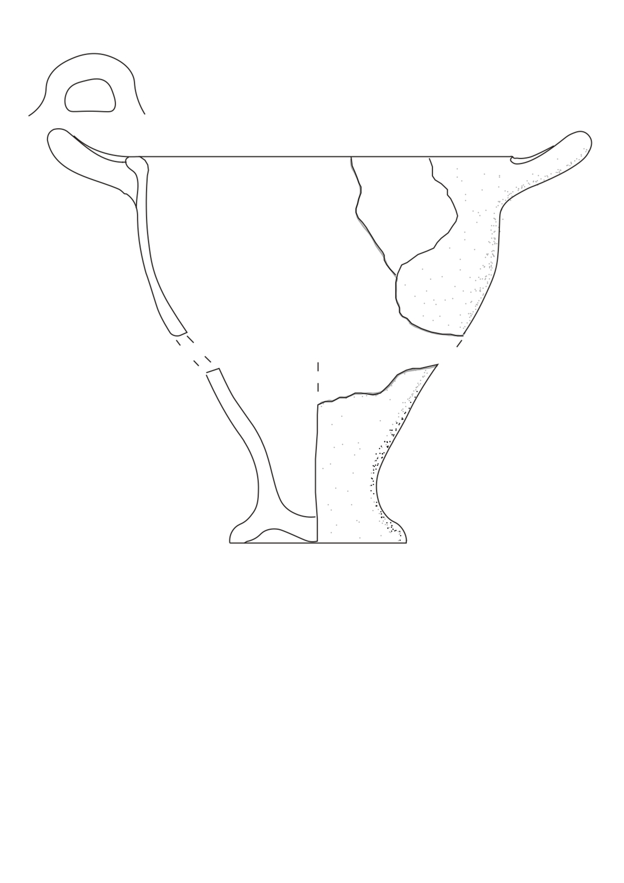 SINGOLO OGGETTO/ skyphos, SECOLI/ III a.C