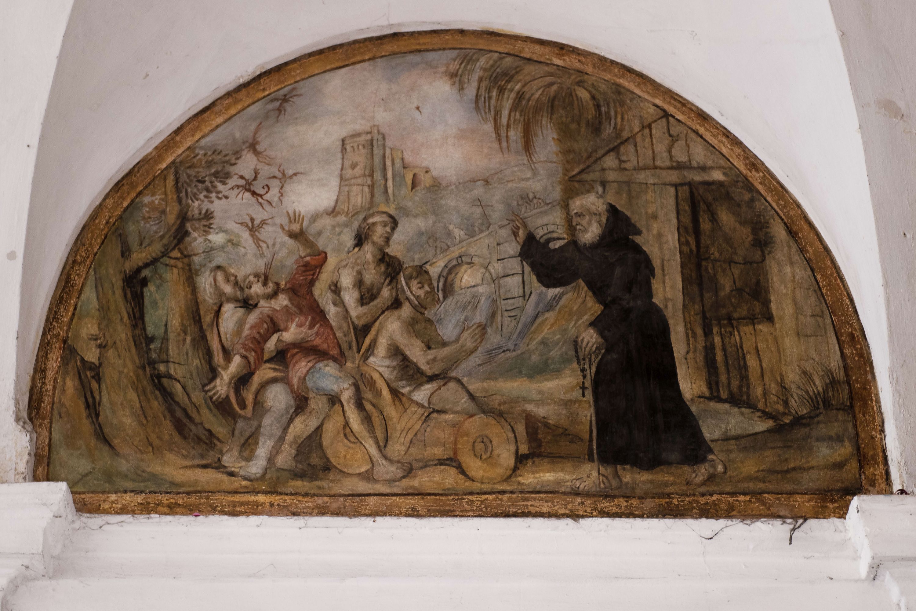 Storie dell'ordine agostiniano, Frati agostiniani (affresco, ciclo) - maestranze locali (prima metà sec. XVII)