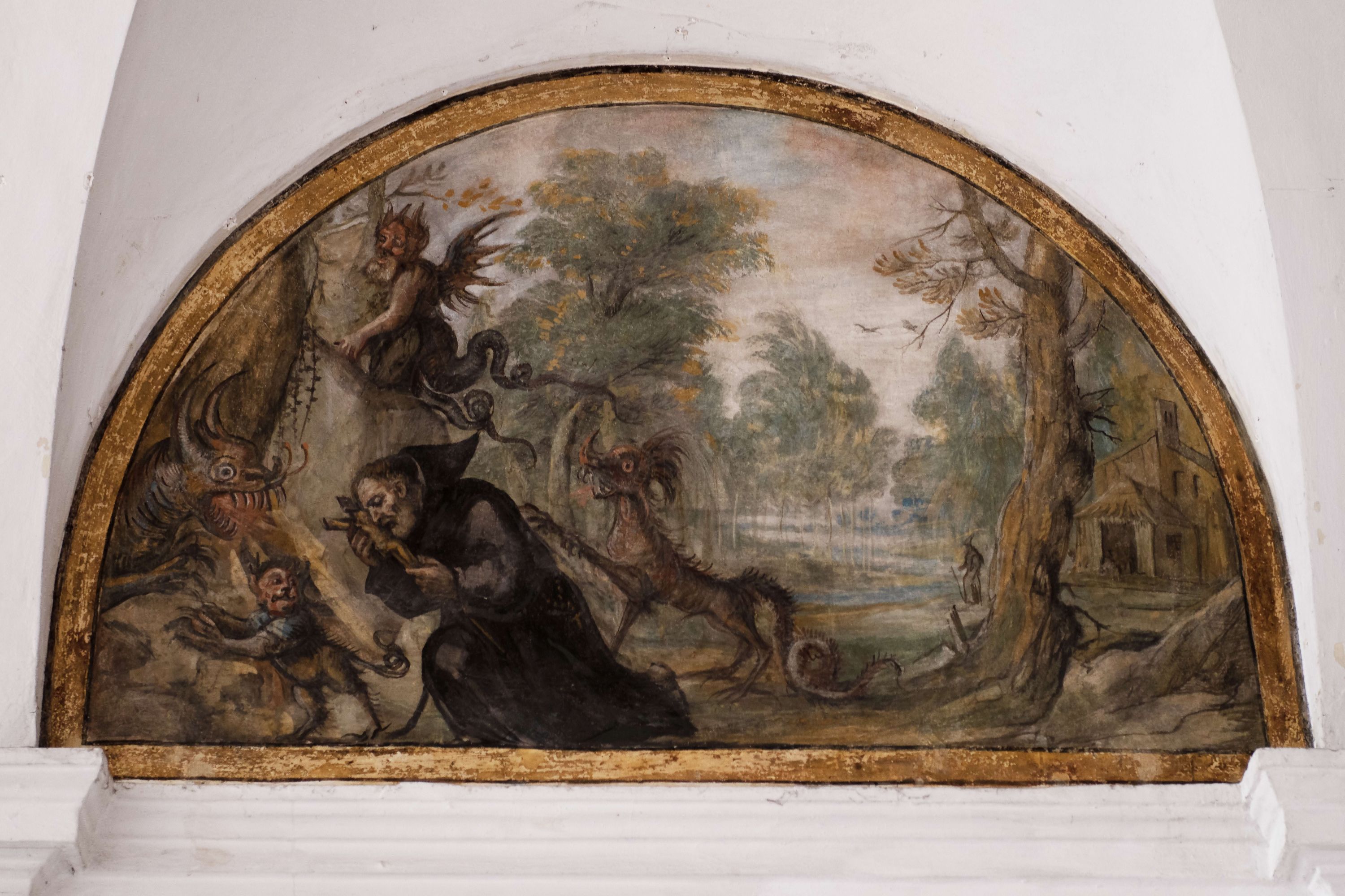 Storie dell'ordine agostiniano, Frati agostiniani (affresco, ciclo) - maestranze locali (prima metà sec. XVII)