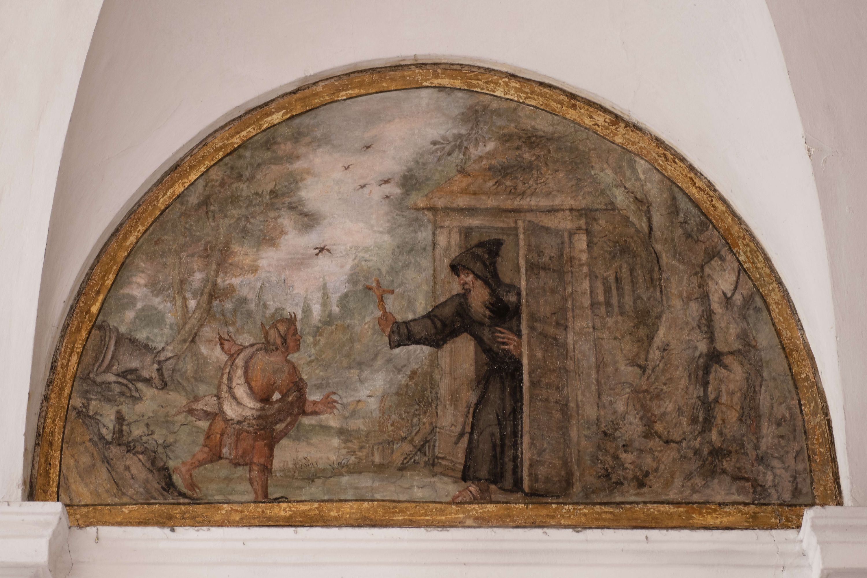 Storie dell'ordine agostiniano, Frati agostiniani (affresco, ciclo) - maestranze locali (prima metà sec. XVII)