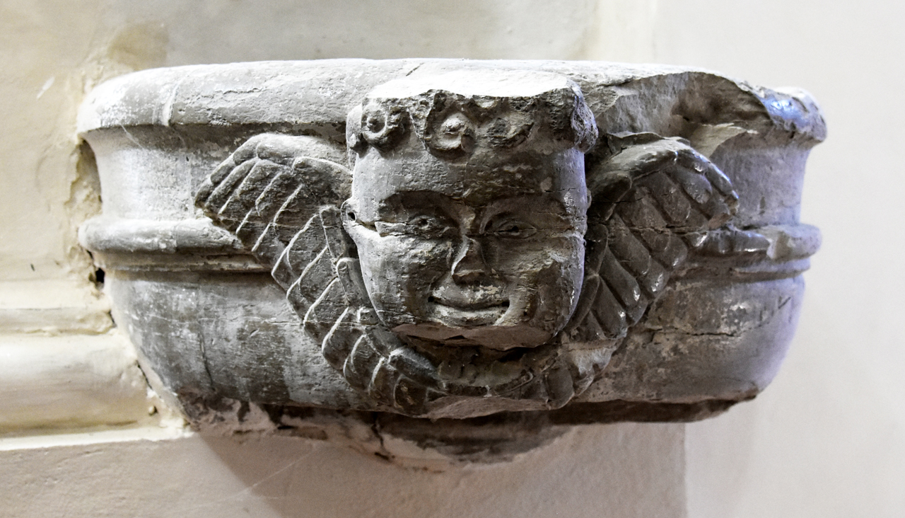 cherubino (acquasantiera, opera isolata) - ambito Italia centrale (inizio XV)