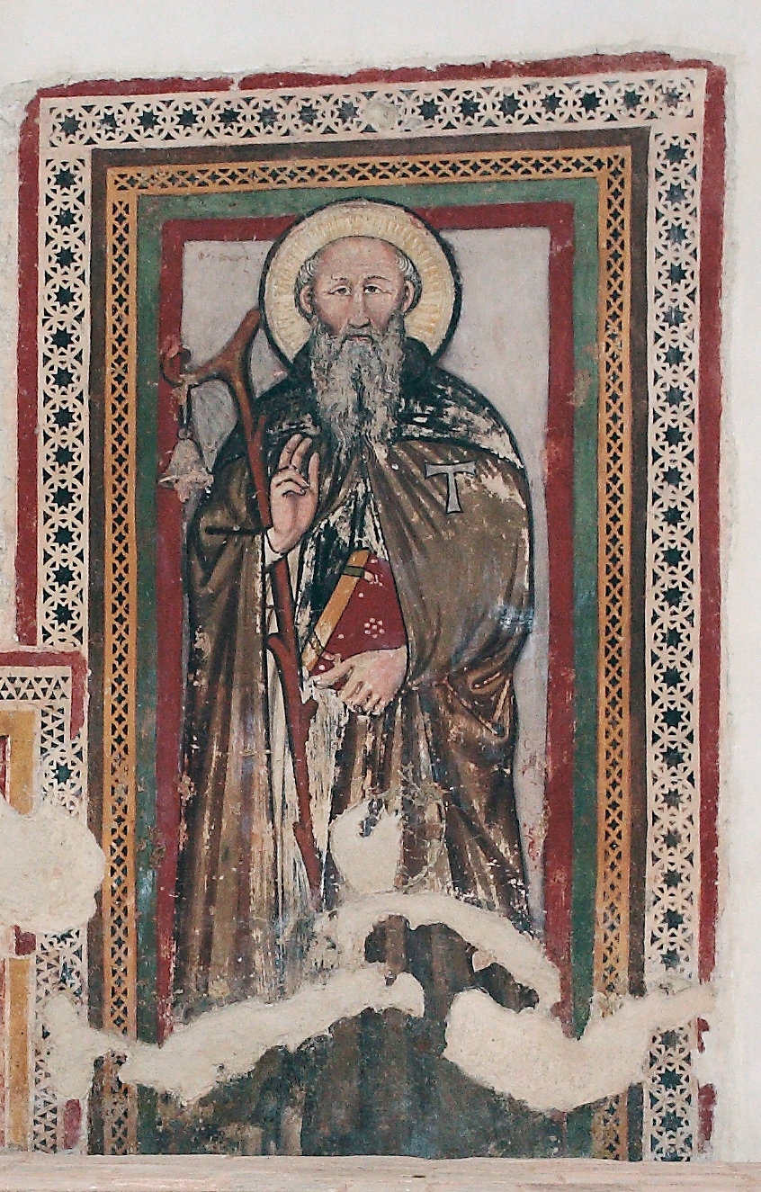 Sant'Antonio Abate (dipinto, elemento d'insieme) - ambito umbro (prima metà XV)