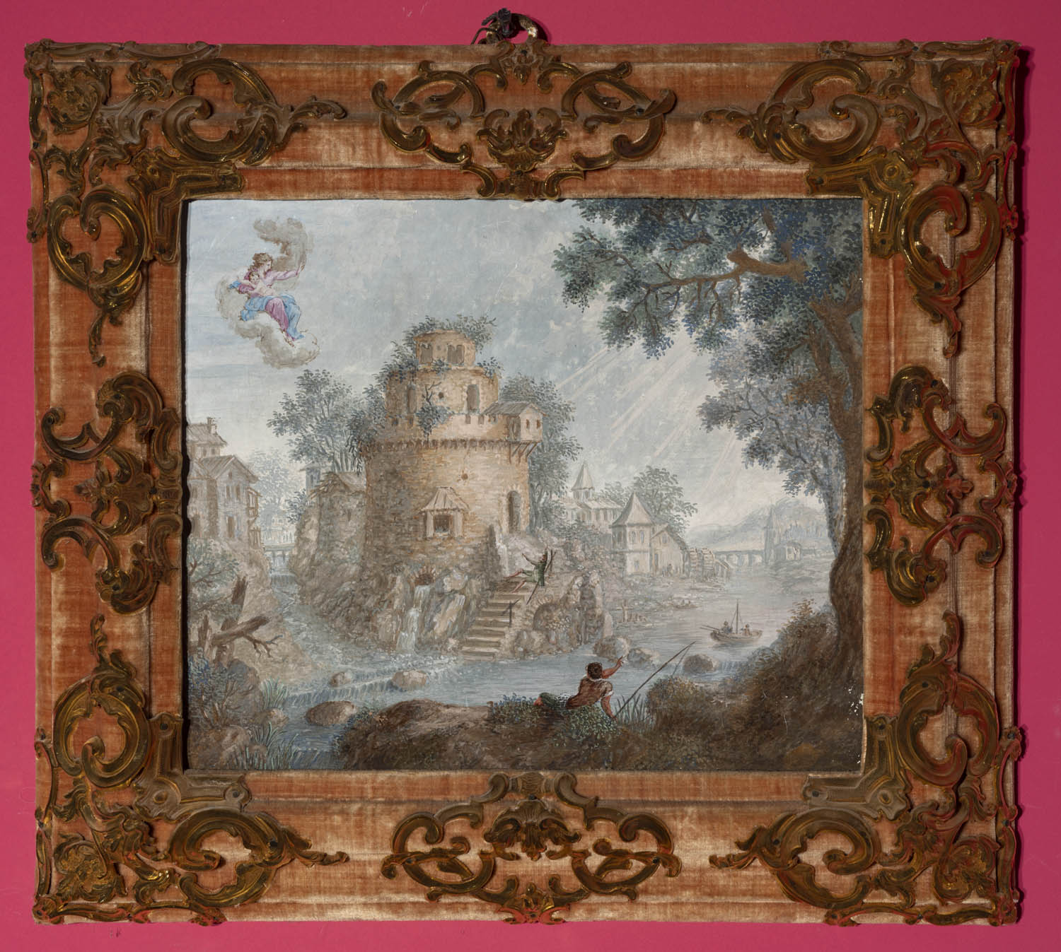 Uno caduto da una fabbrica (ex voto, insieme) di Zugno, Francesco, Battaglioli, Francesco - ambito bresciano (seconda metà XVIII secolo)
