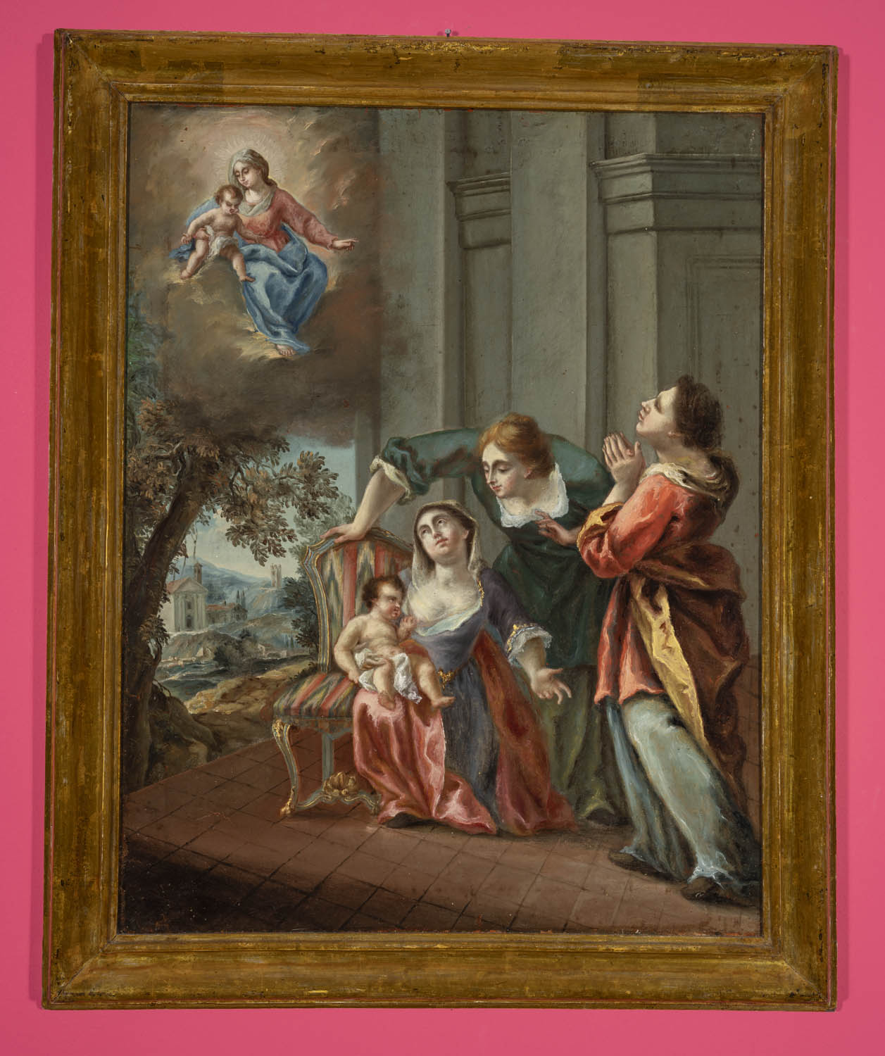 Una sanata da un cancro alla mammella (?) (ex voto, insieme) di Fornioni, Gian Andrea (attribuito) - ambito bresciano (seconda metà XVIII secolo)