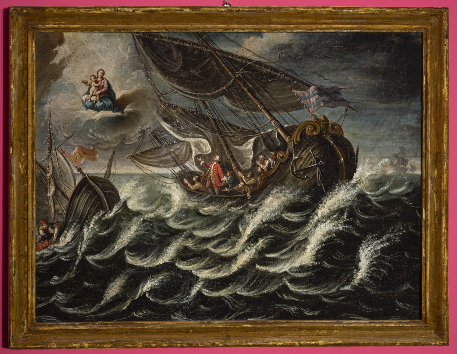 Tempesta in mare (ex voto, insieme) di Bertelli, Agostino (attribuito) (seconda metà XVIII secolo)