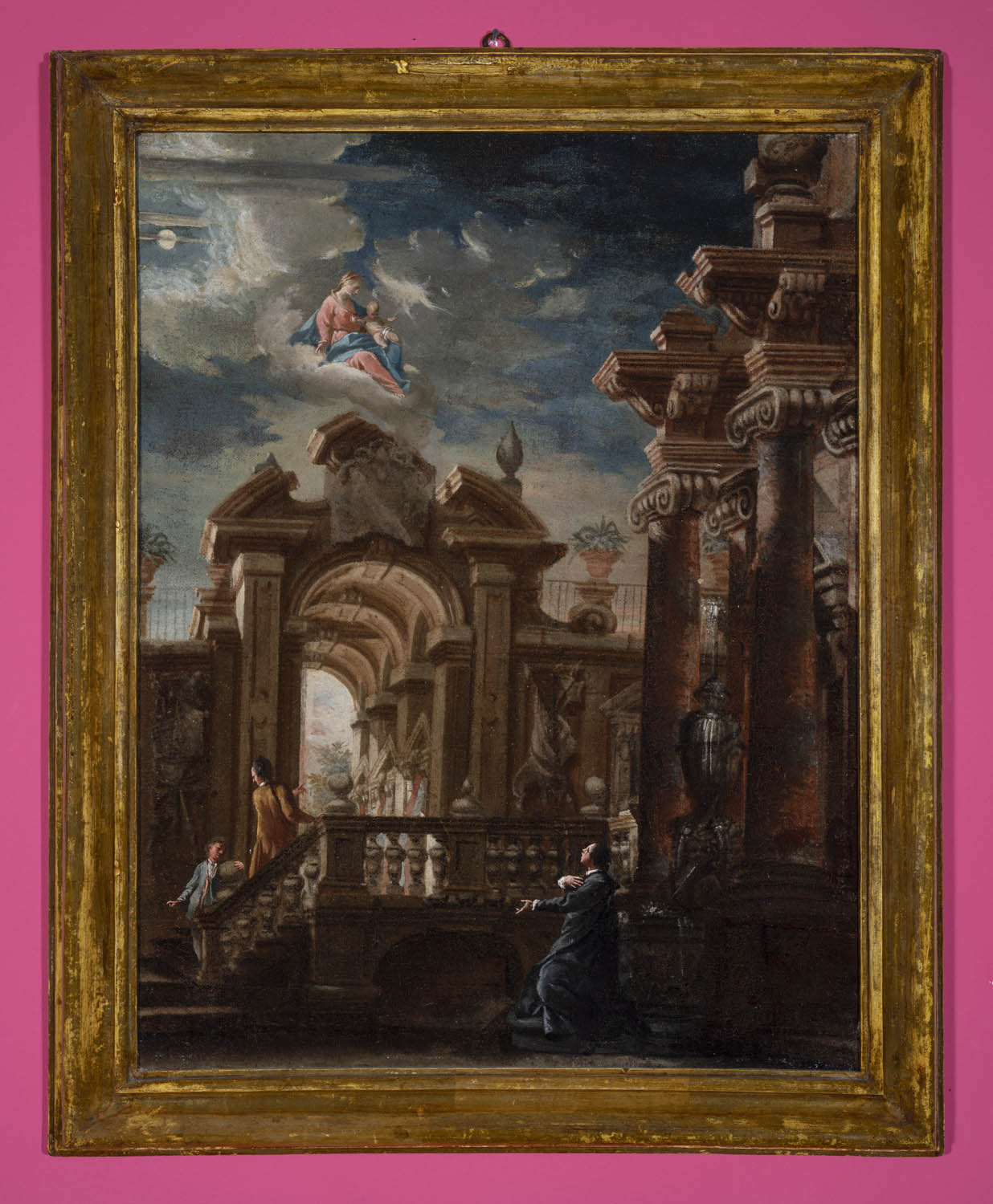 Scena di devozione (ex voto, insieme) di Anonimo bolognese - ambito bresciano (seconda metà XVIII secolo)