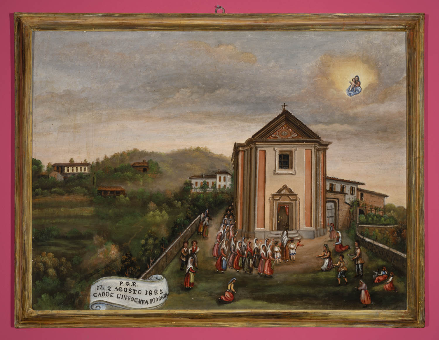 Ringraziamento per la caduta della pioggia (ex voto, insieme) di Anonimo bresciano (fine XIX secolo)