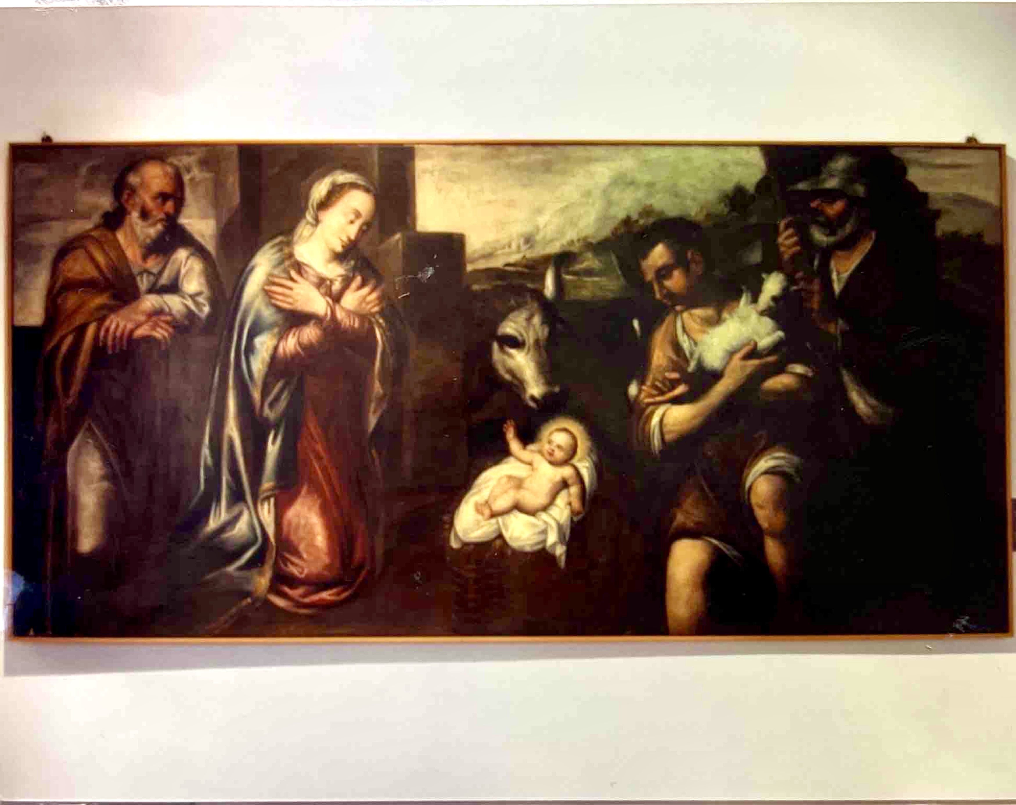 Adorazione dei Pastori (dipinto, opera isolata) di Salloni Agostino - ambito bresciano (seconda metà XVII secolo)