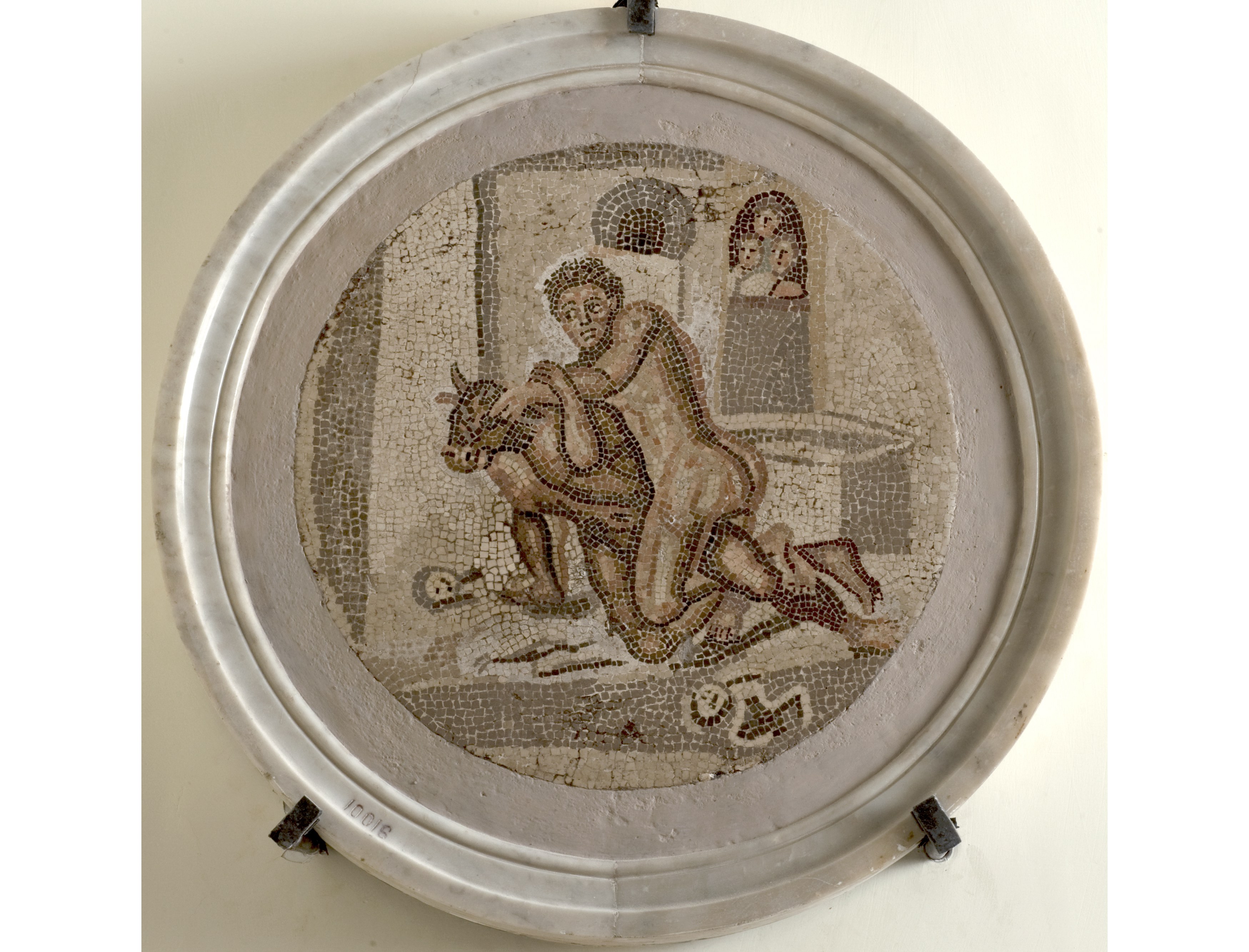 Teseo e il minotauro (mosaico/ pavimentale, policromo/ figurato) (metà SECOLI/ I a.C)