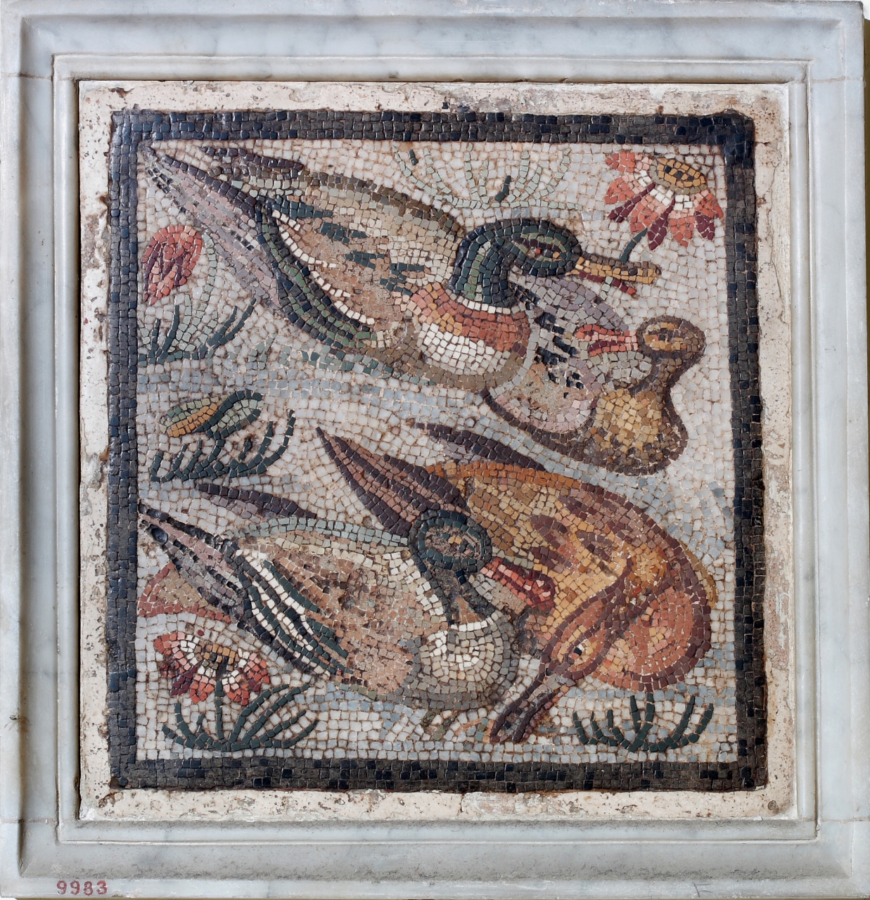 Paesaggio nilotico (mosaico/ pavimentale, policromo/ figurato) (fine/ inizio SECOLI/ ARCHI DI SECOLI/ II a.C -I a.C)