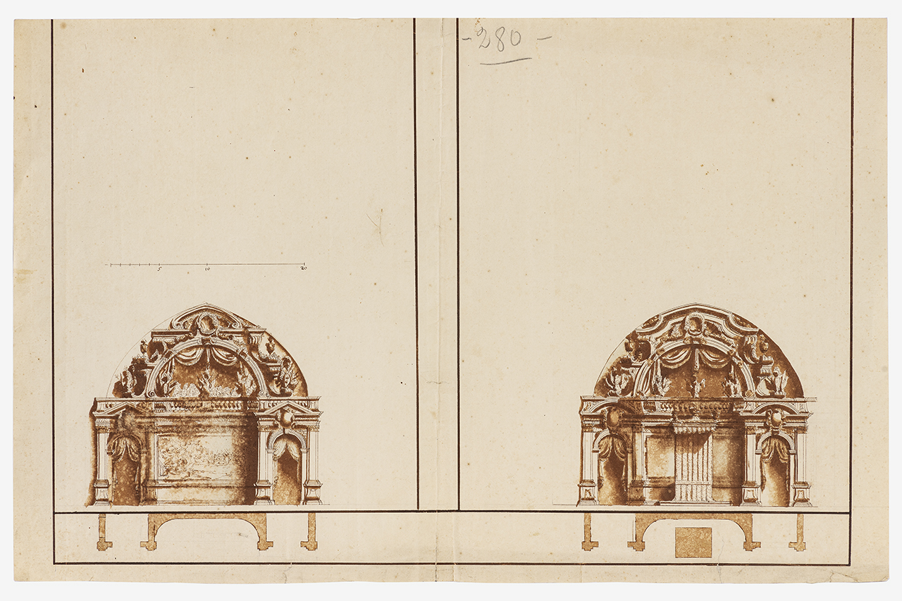 Progetto architettonico (disegno) - ambito Italia centro-settentrionale (XIX)