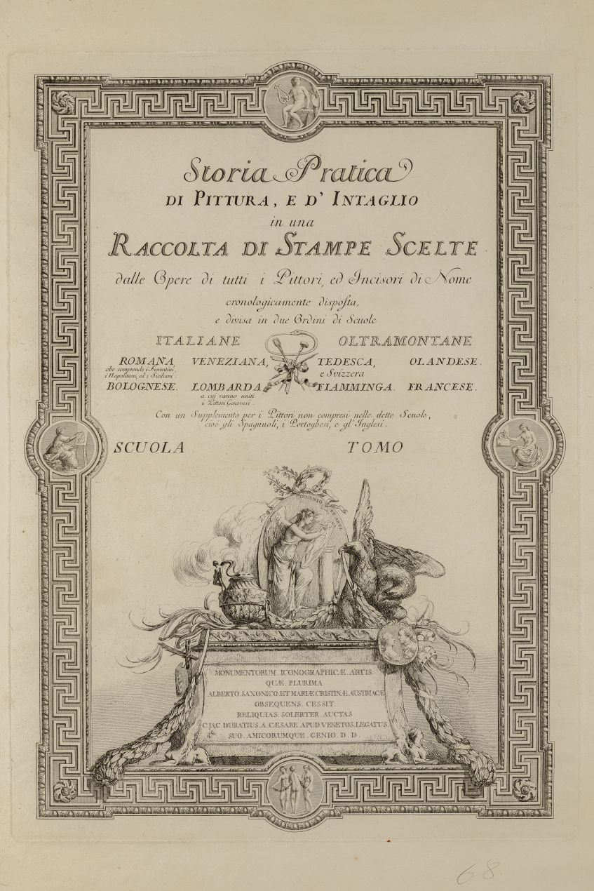 Storia pratica di pittura, e d'intaglio in una raccolta di stampe scelte (stampa) di David, Giovanni (ultimo quarto XVIII)