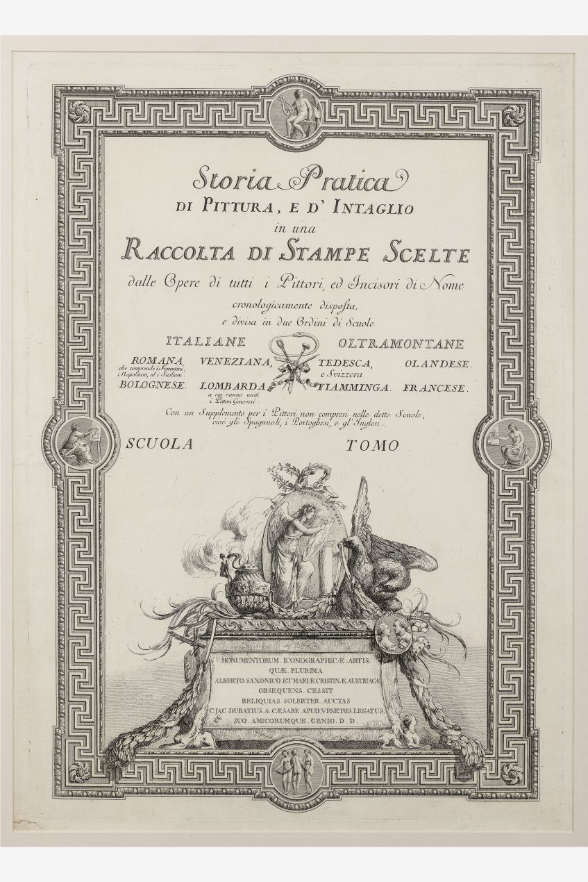 Storia pratica di pittura, e d'intaglio in una raccolta di stampe scelte (stampa) di David, Giovanni (ultimo quarto XVIII)