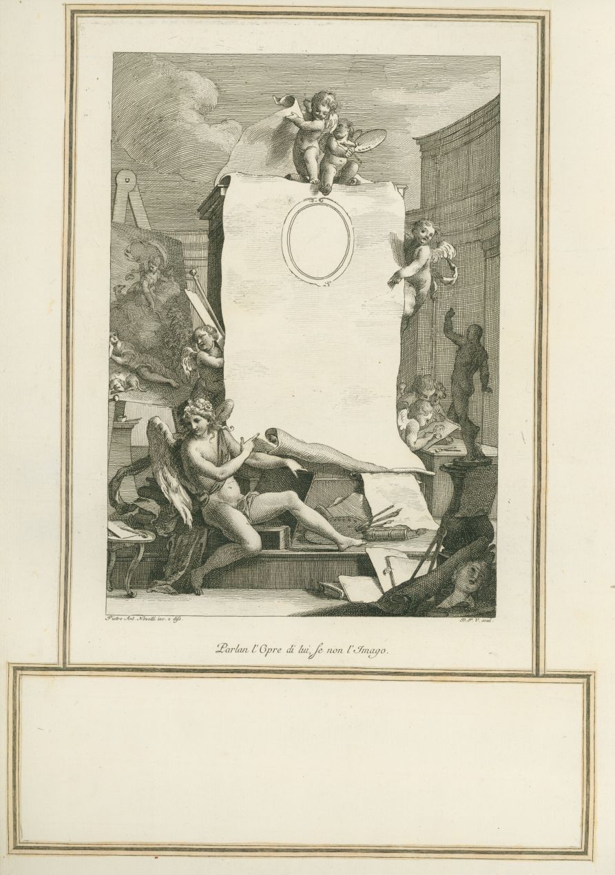 Parlan l'Opre di lui, Se non l'Imago (stampa) di Novelli, Pietro Antonio (ultimo quarto XVIII)