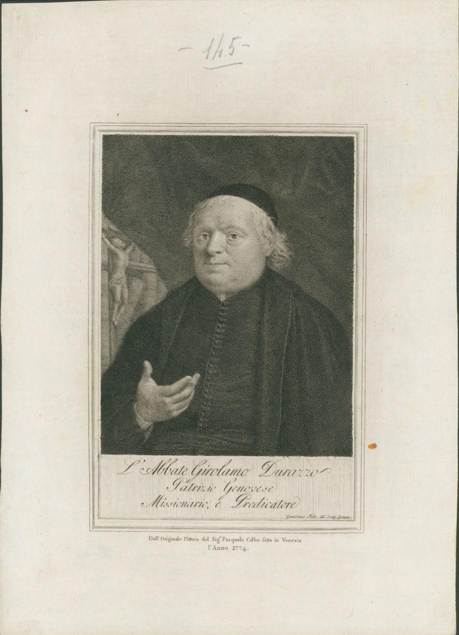 L'Abbate Girolamo Durazzo (stampa) di Guascone, Felice (ultimo quarto XVIII)